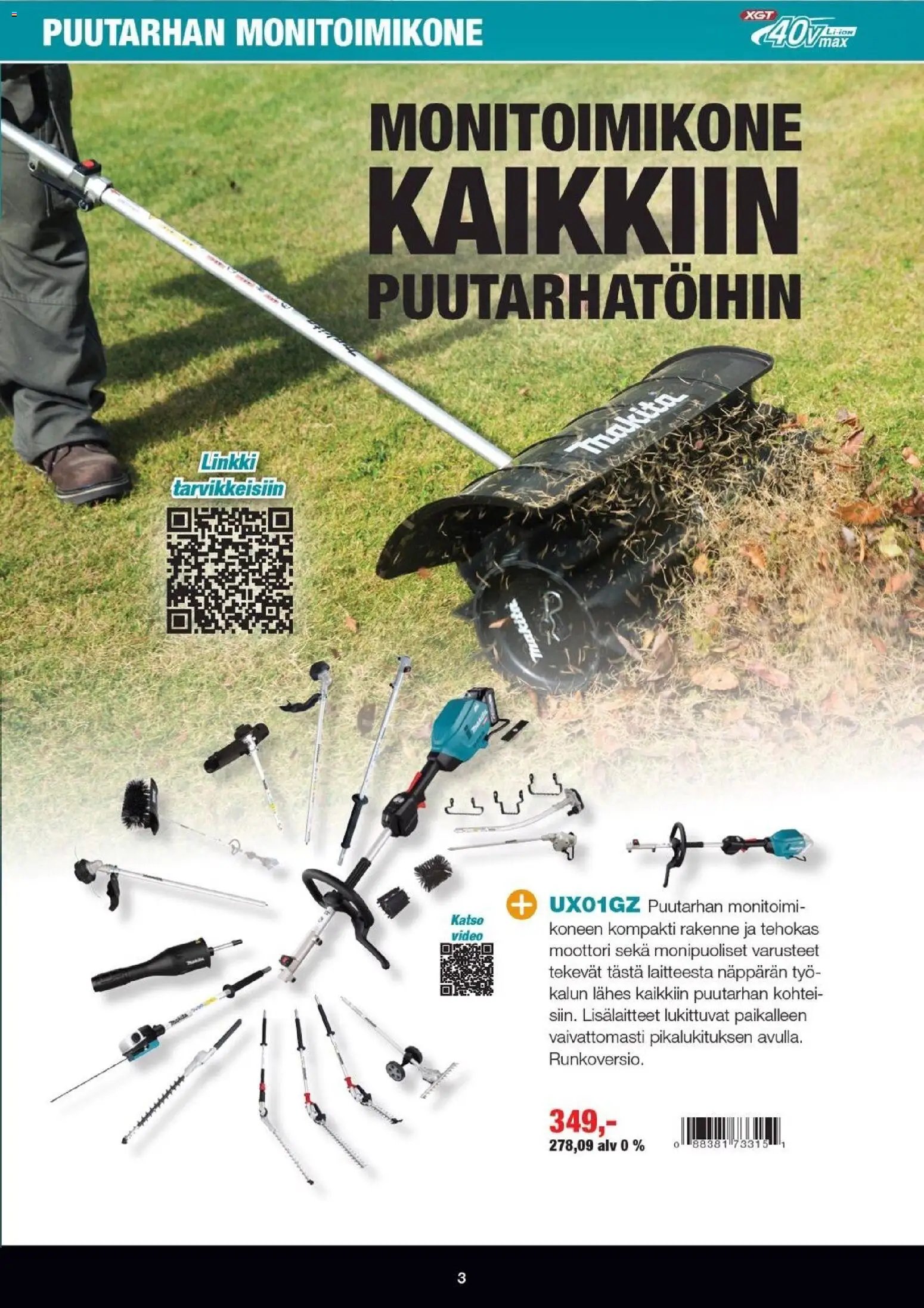 Makita tarjoukset - XGT esite 2026