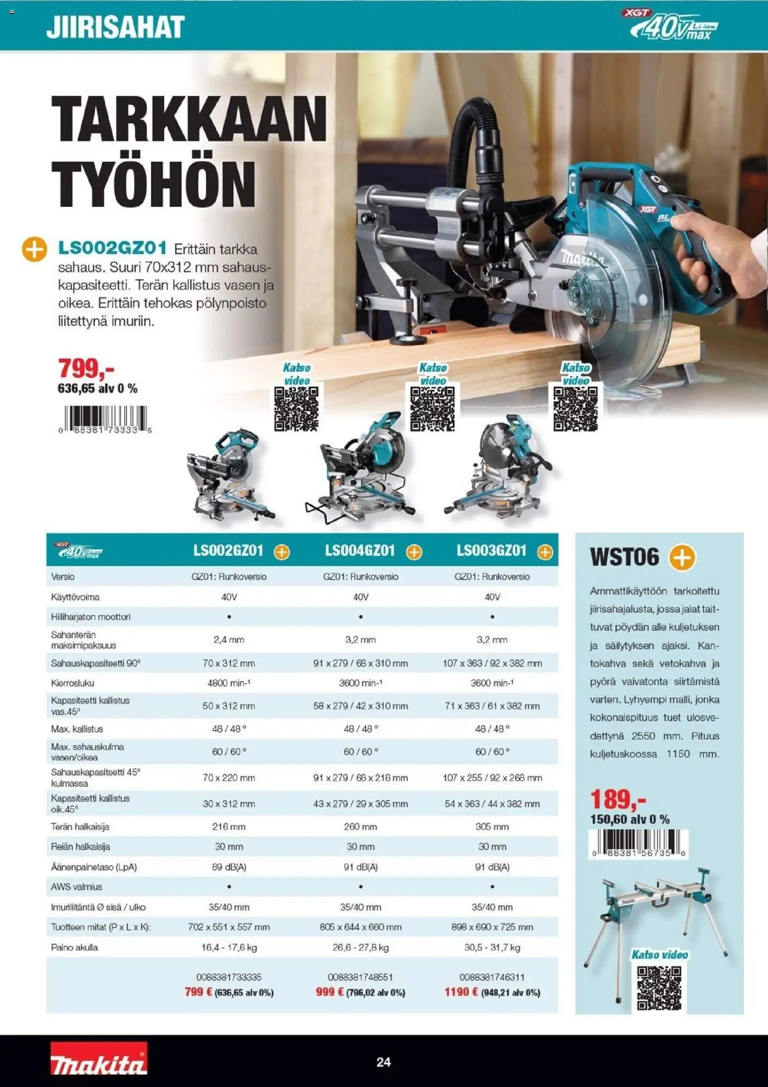 Makita tarjoukset - XGT esite 2026