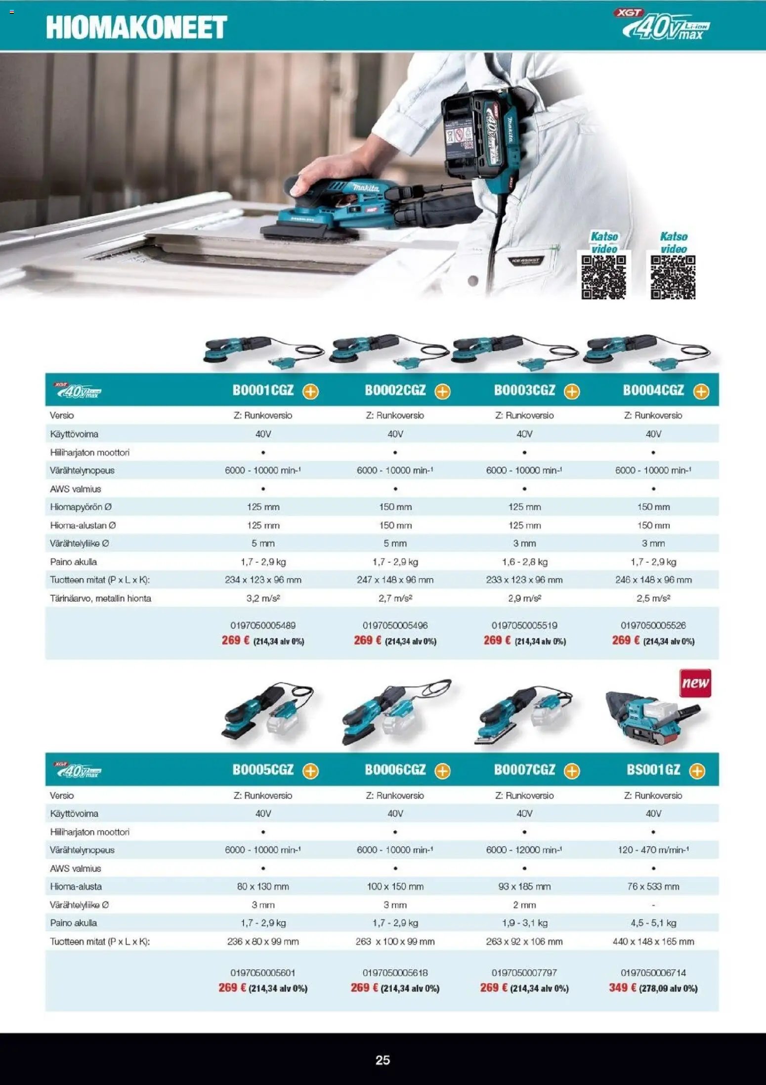 Makita tarjoukset - XGT esite 2026