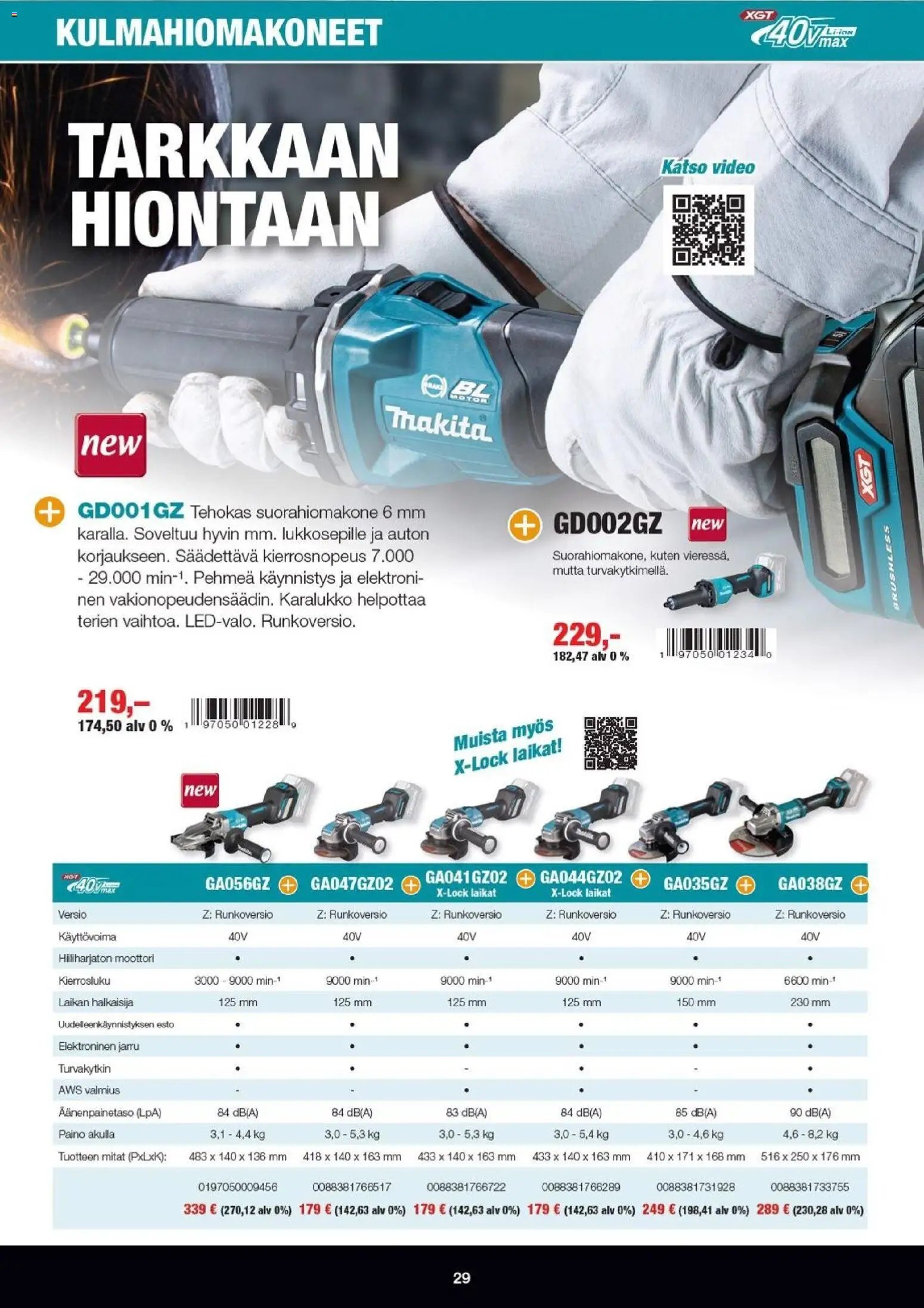 Makita tarjoukset - XGT esite 2026