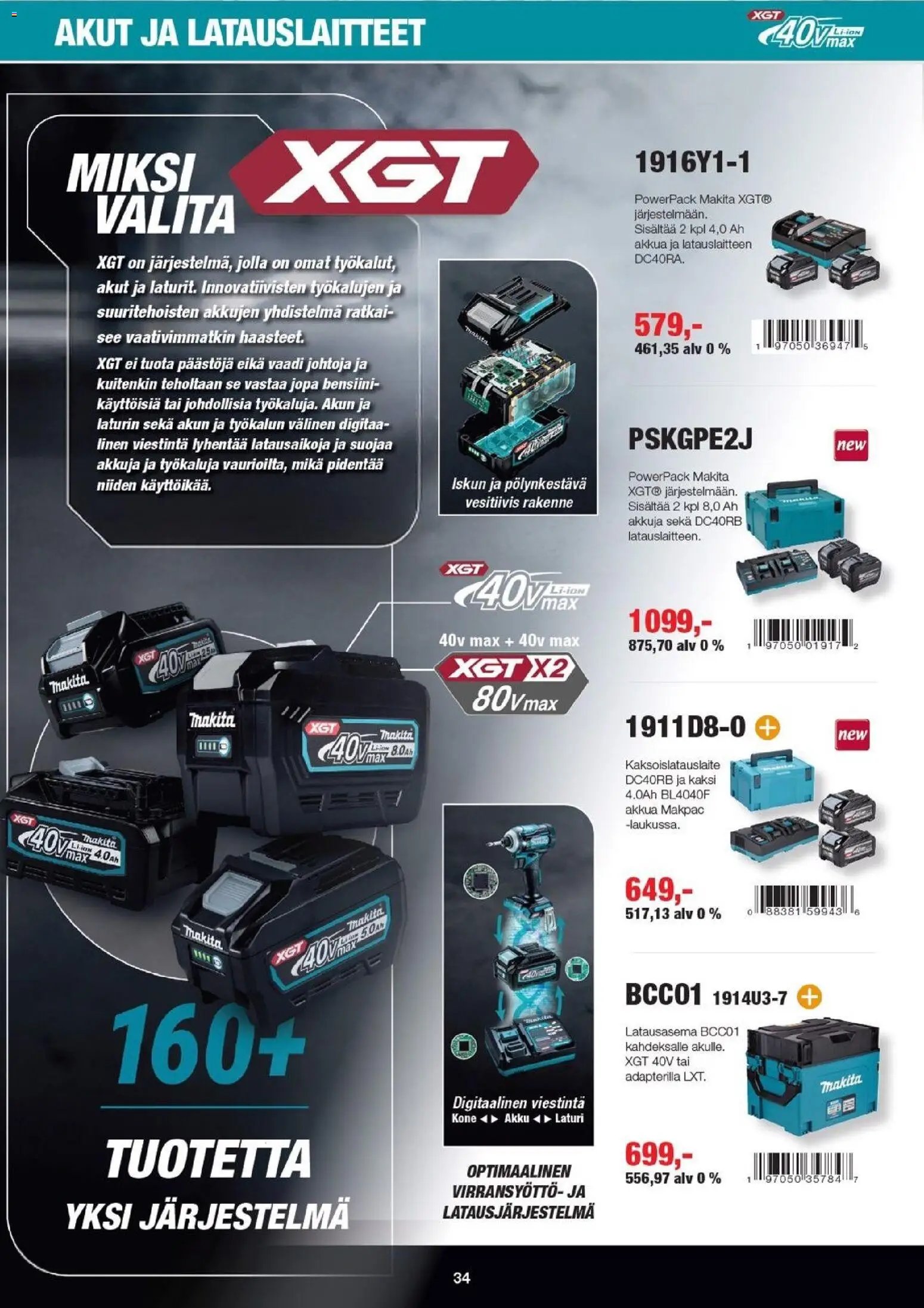 Makita tarjoukset - XGT esite 2026