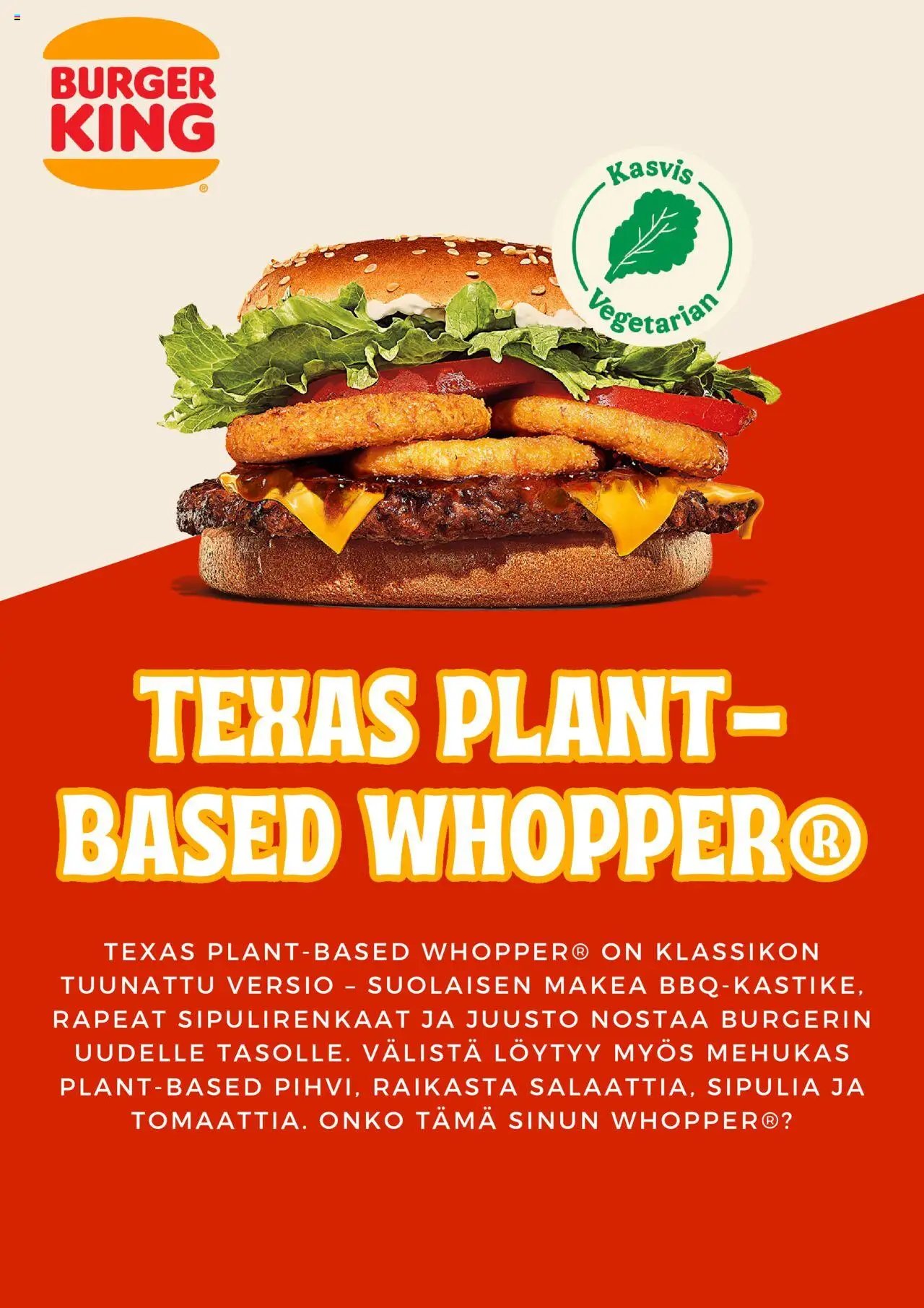 Burger King tarjoukset