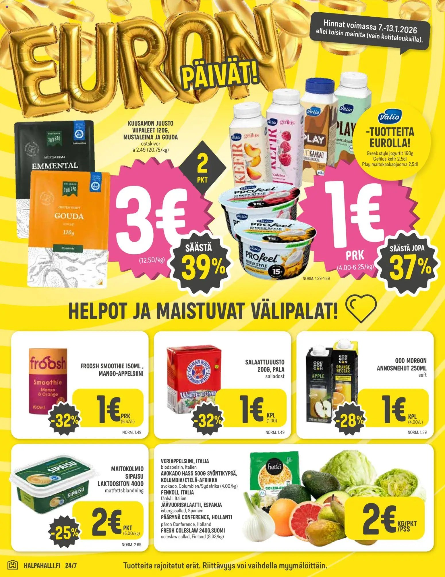 Halpa Halli tarjoukset