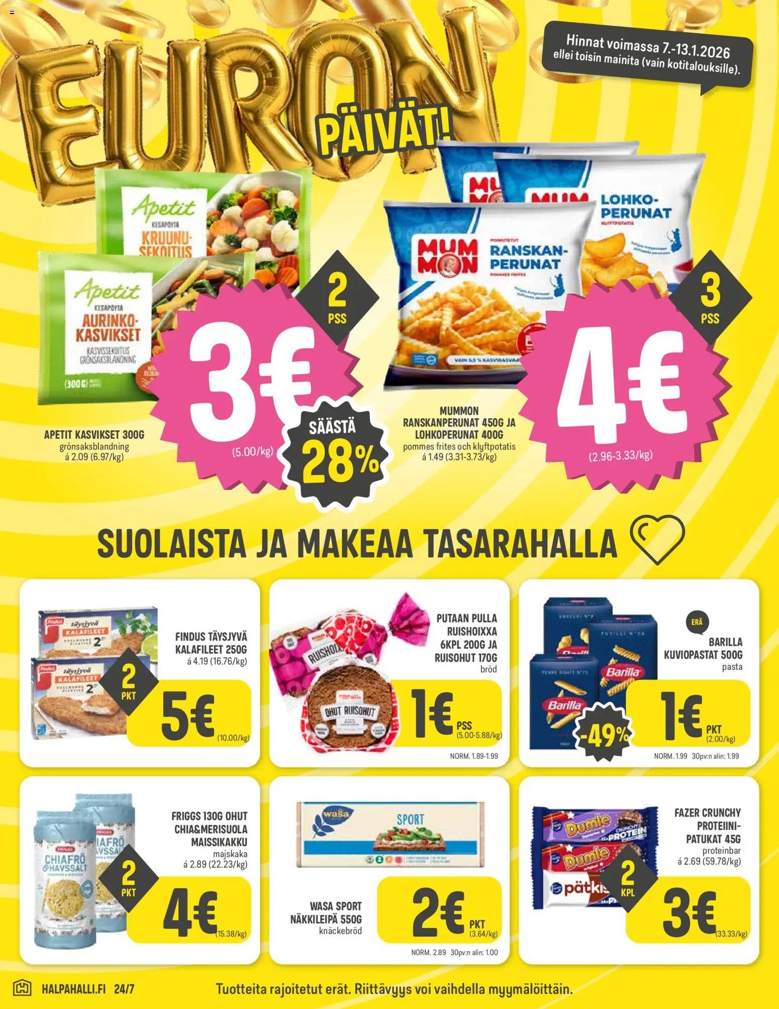 Halpa Halli tarjoukset