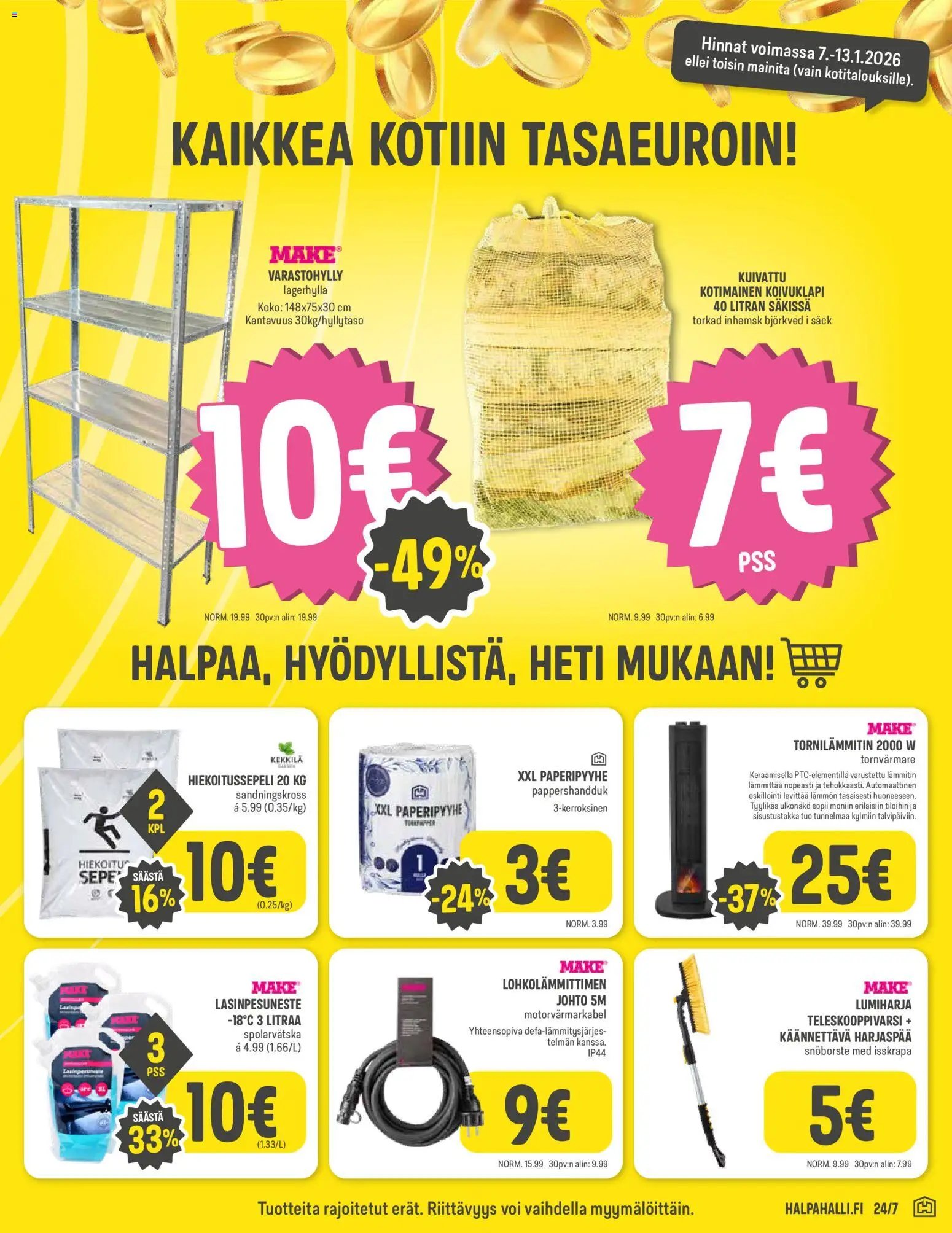 Halpa Halli tarjoukset