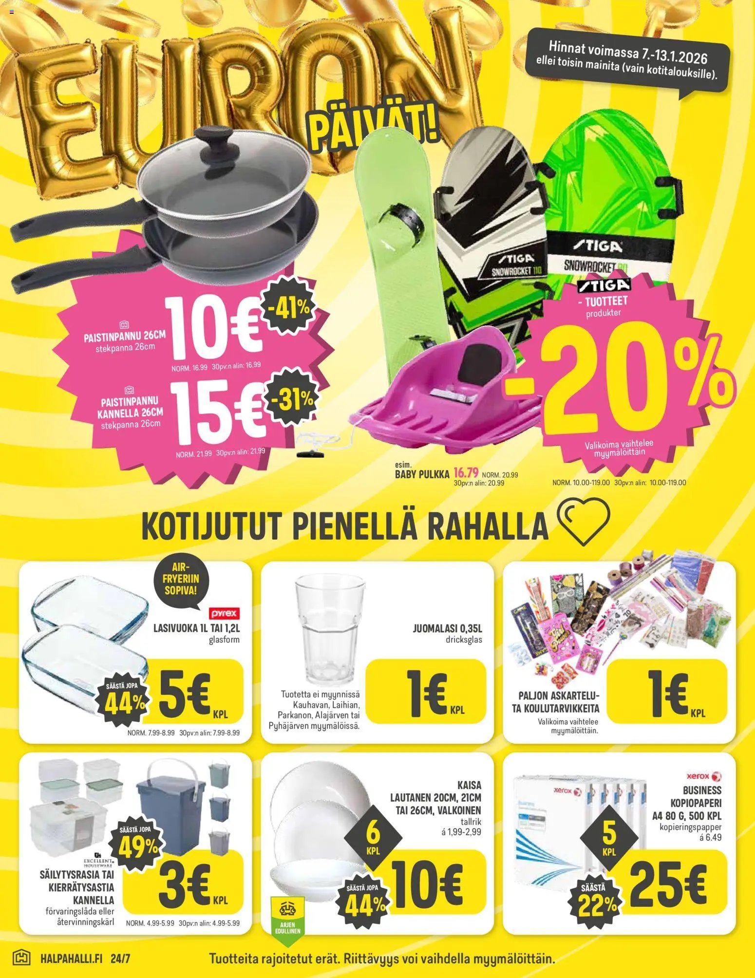 Halpa Halli tarjoukset