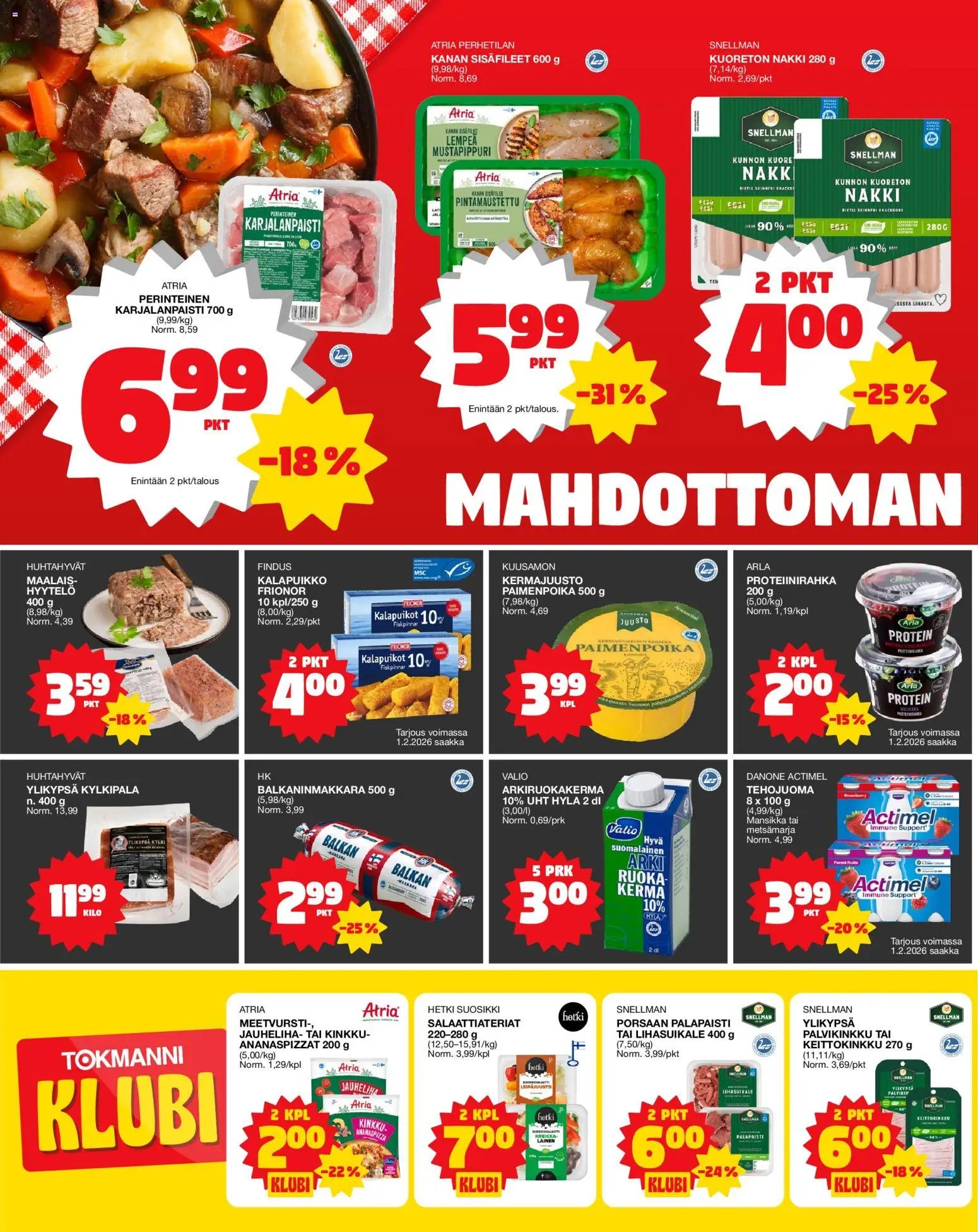 Tokmanni Ruokatarjoukset