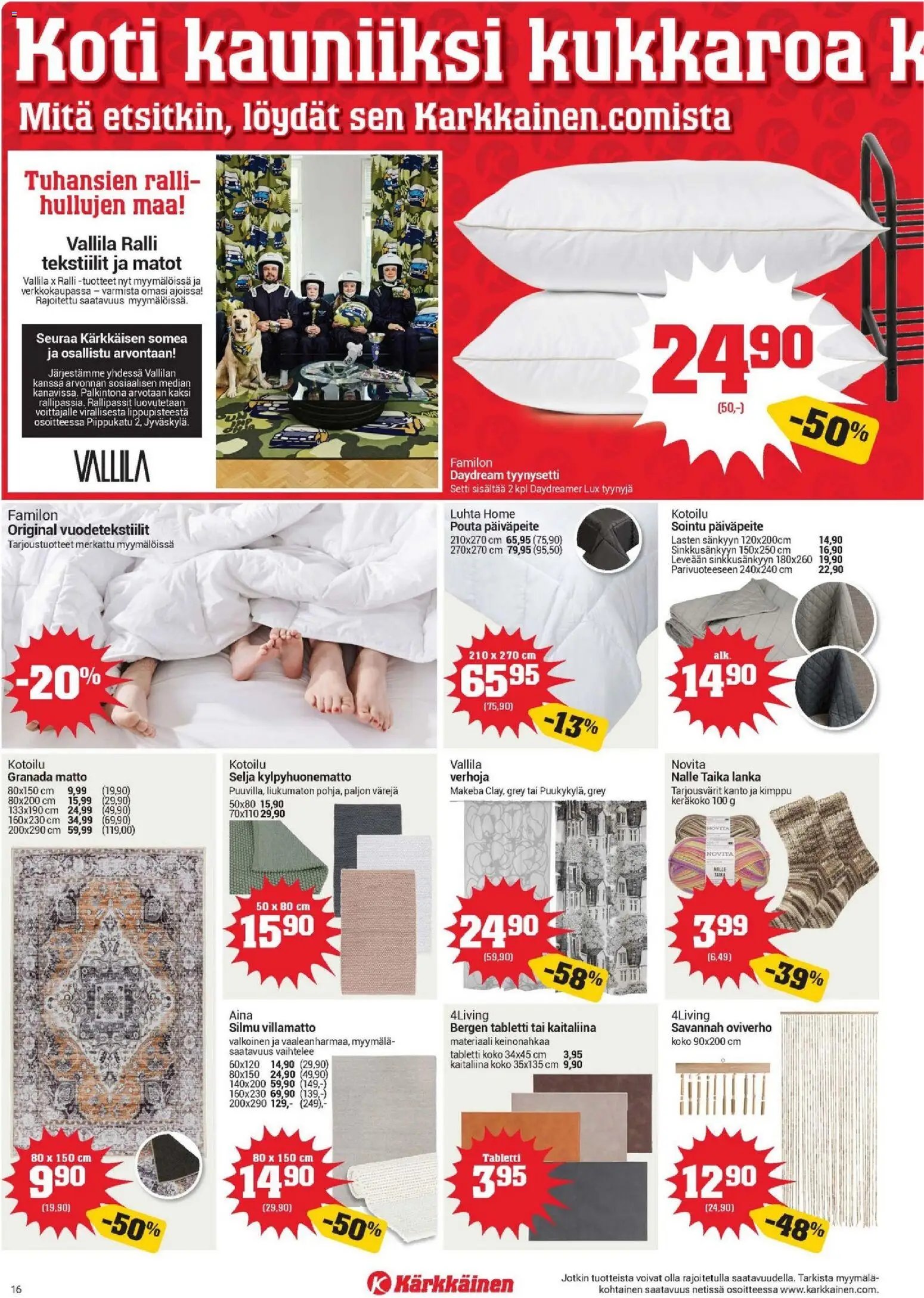 Kärkkäinen tarjoukset