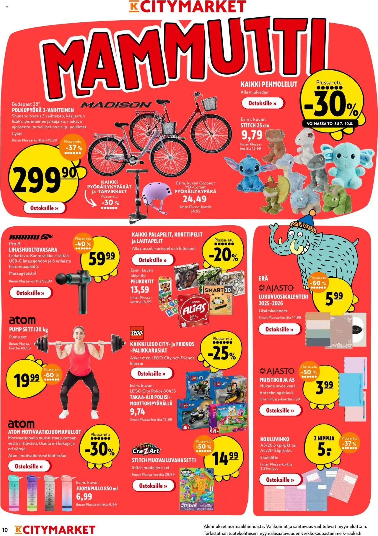 K-Citymarket tarjoukset (2025-08-07 - 2025-08-17)