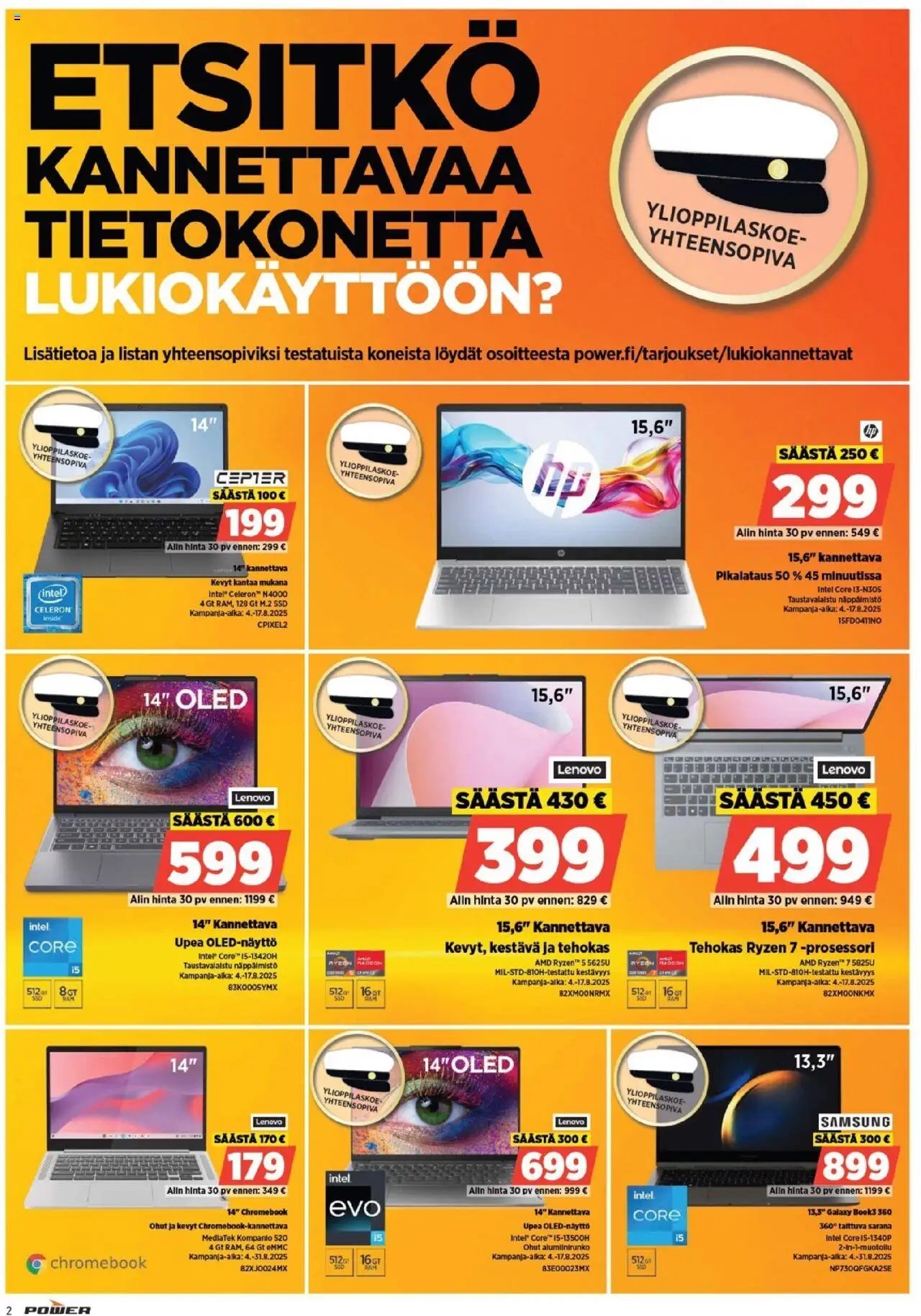 Power tarjoukset (2025-08-04 - 2025-08-10)