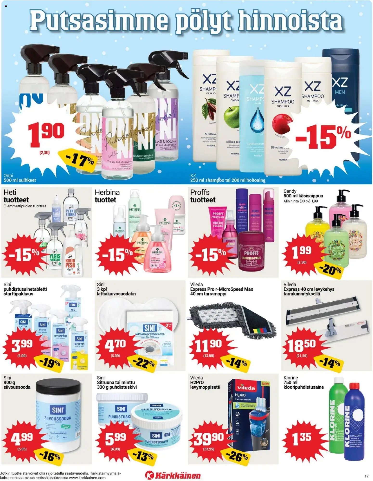 Kärkkäinen tarjoukset