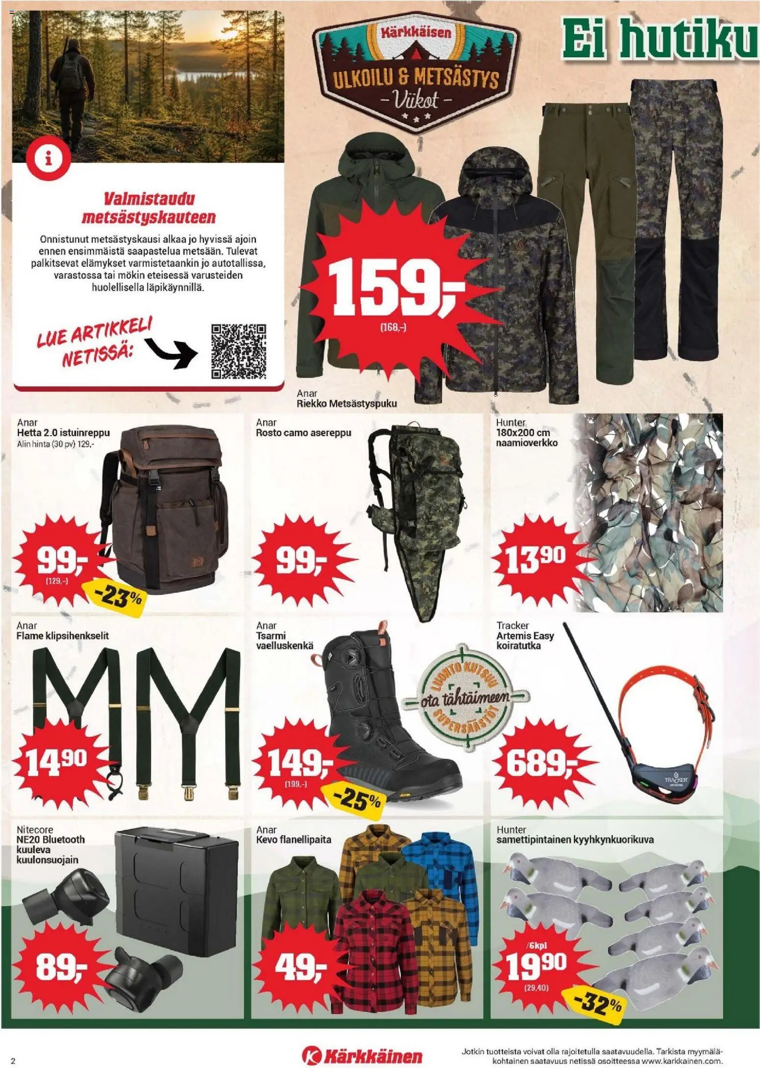Kärkkäinen tarjoukset