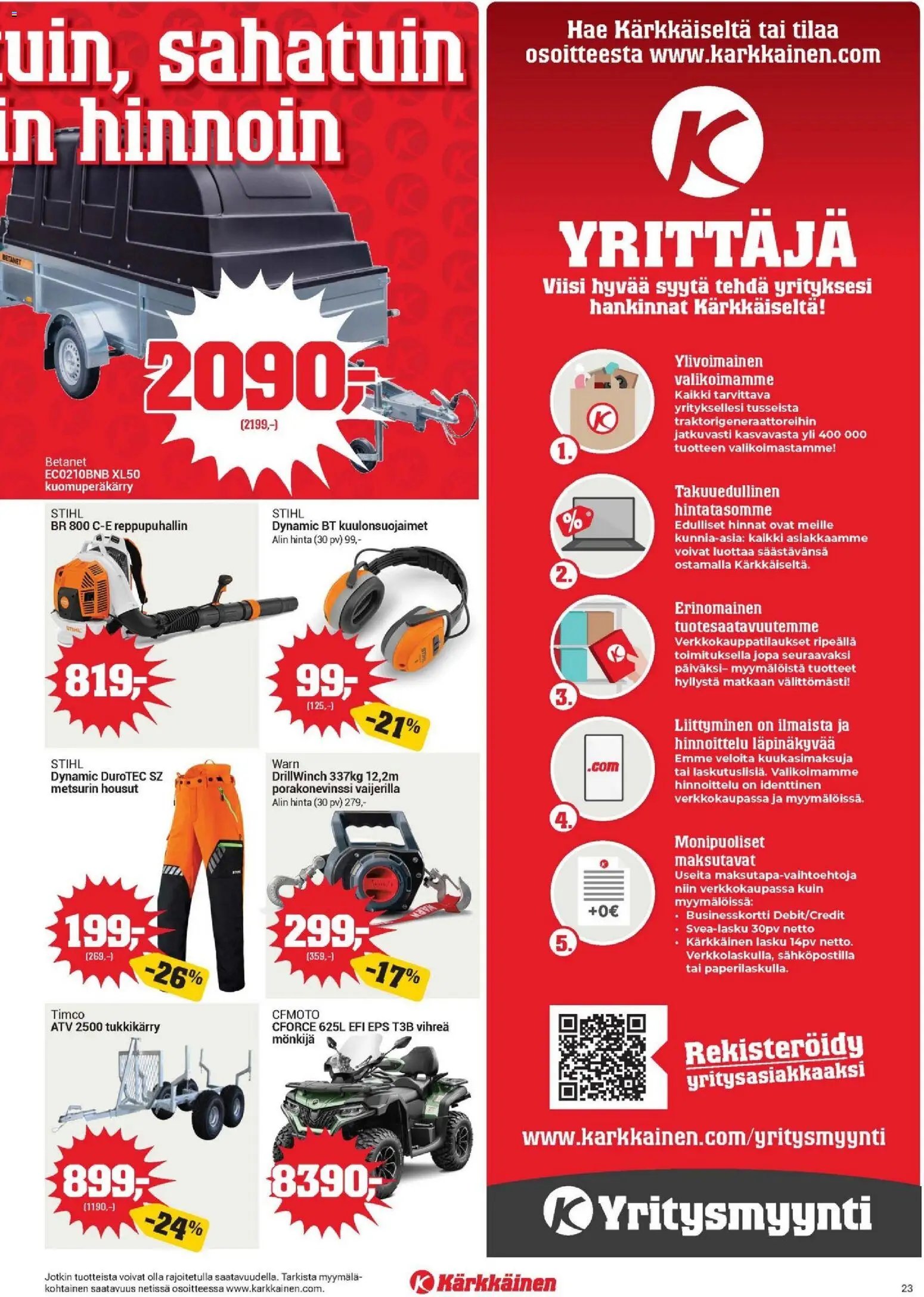Kärkkäinen tarjoukset