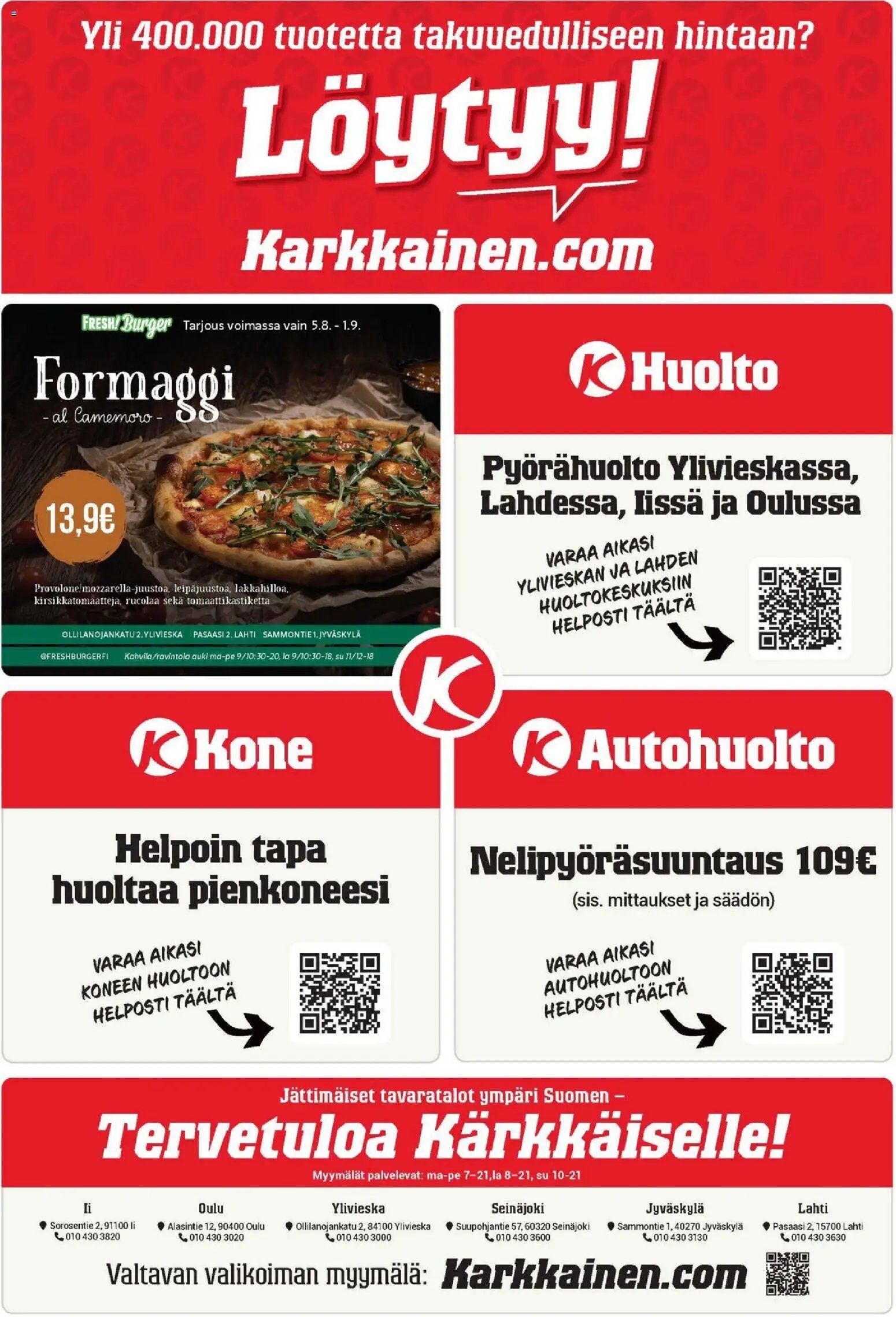 Kärkkäinen tarjoukset