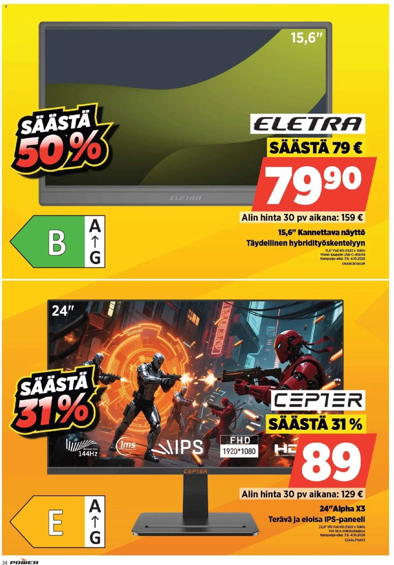 Power tarjoukset
