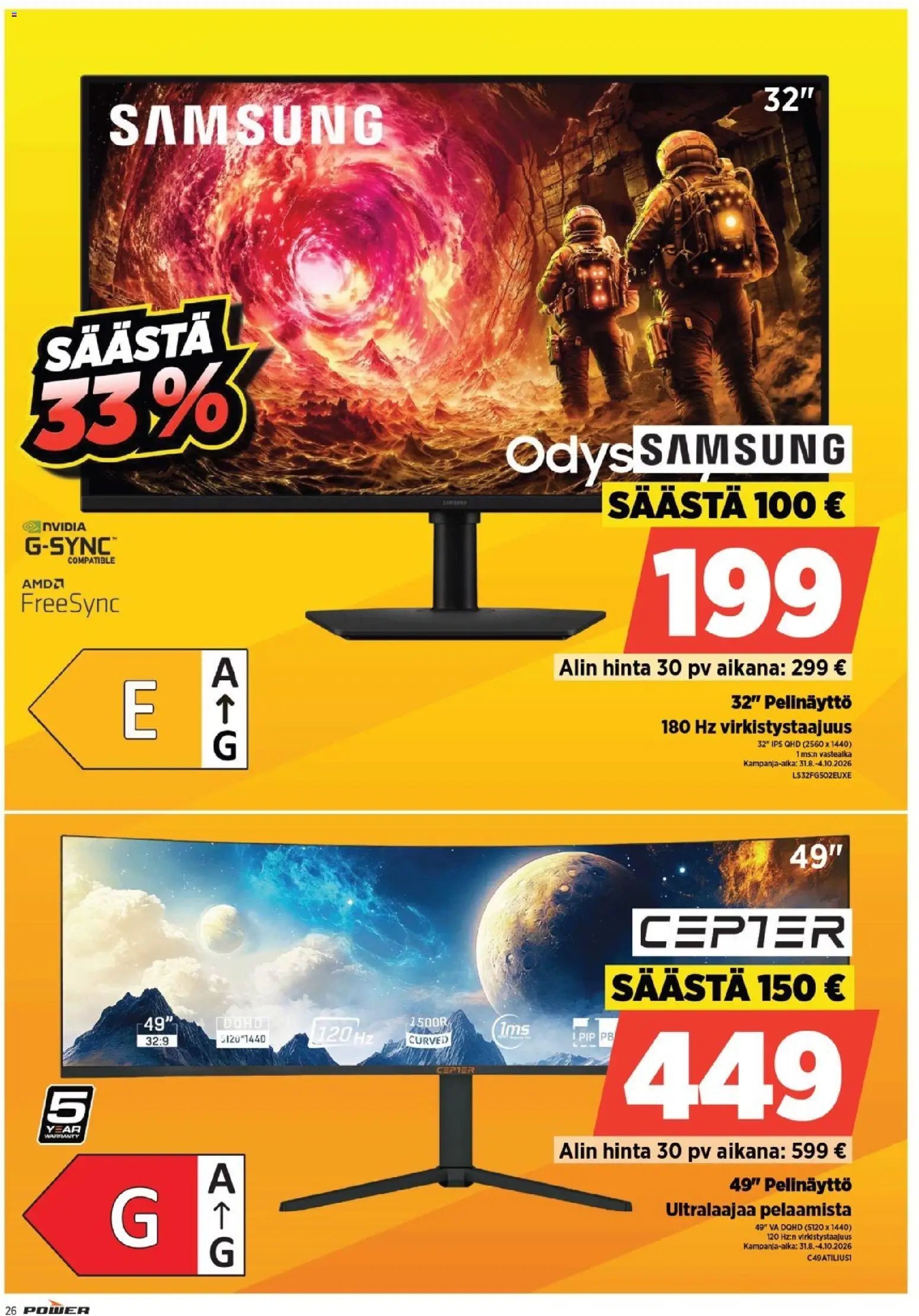 Power tarjoukset