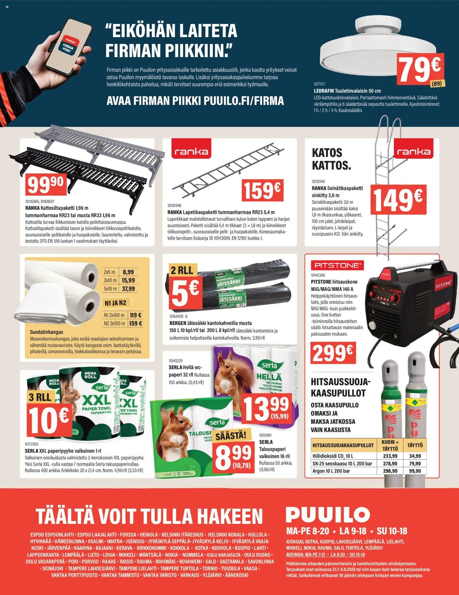Puuilo tarjoukset