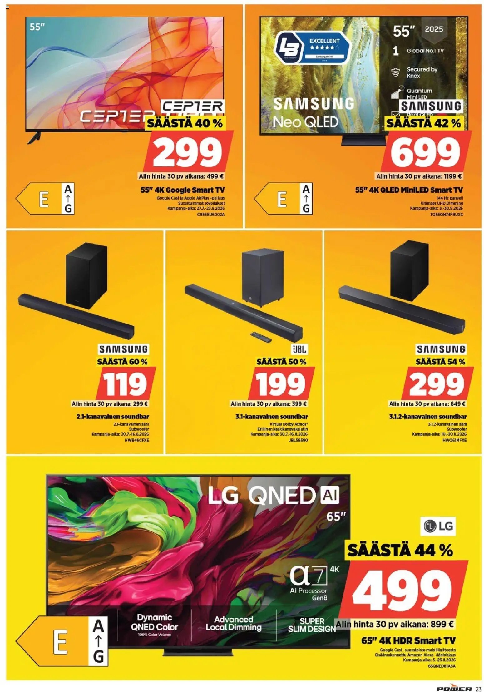 Power tarjoukset