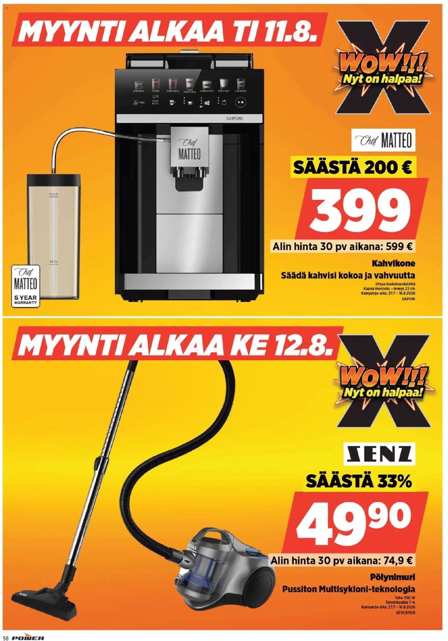 Power tarjoukset