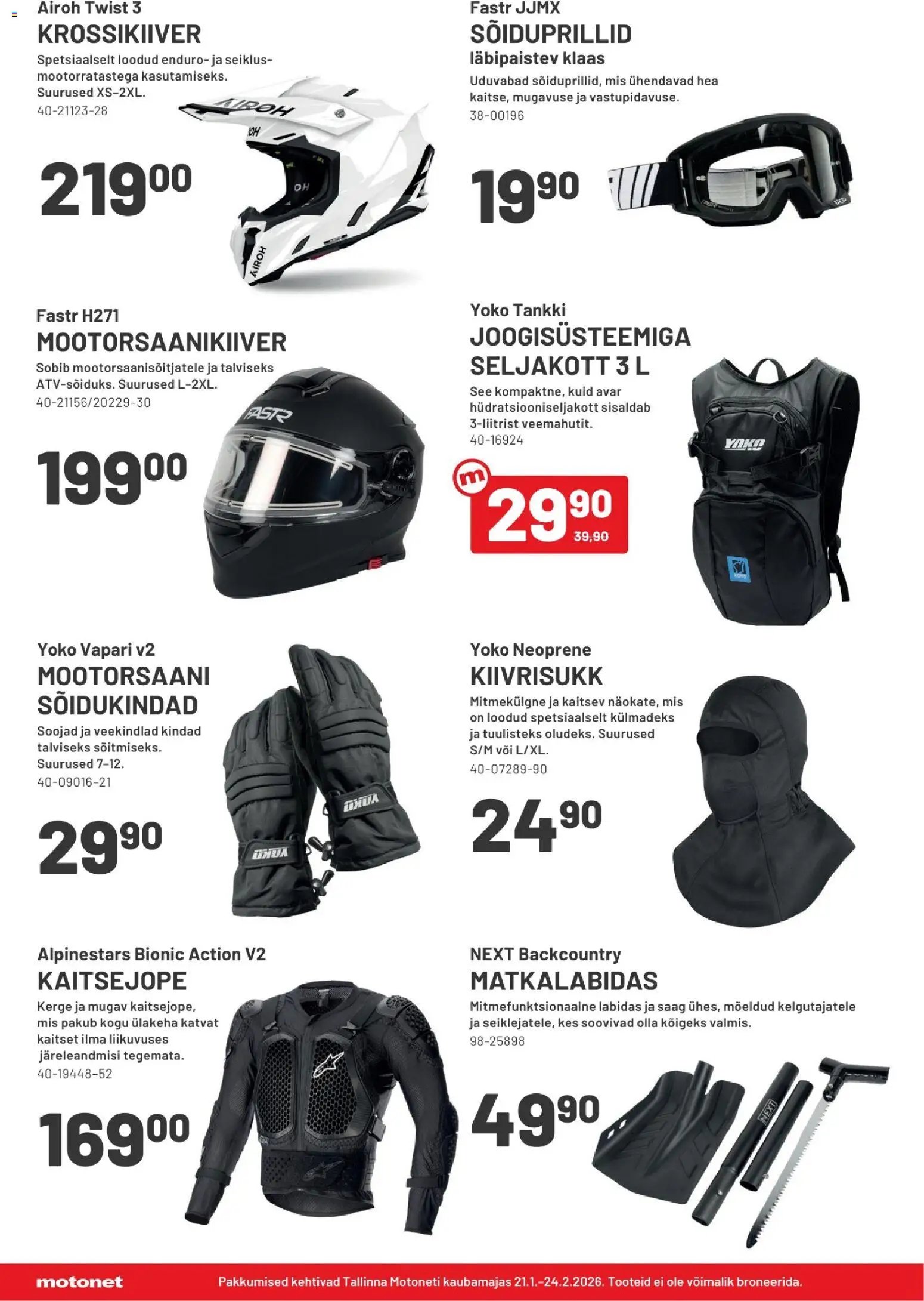 Motonet tarjoukset - Kas olukord on kontrolli all?