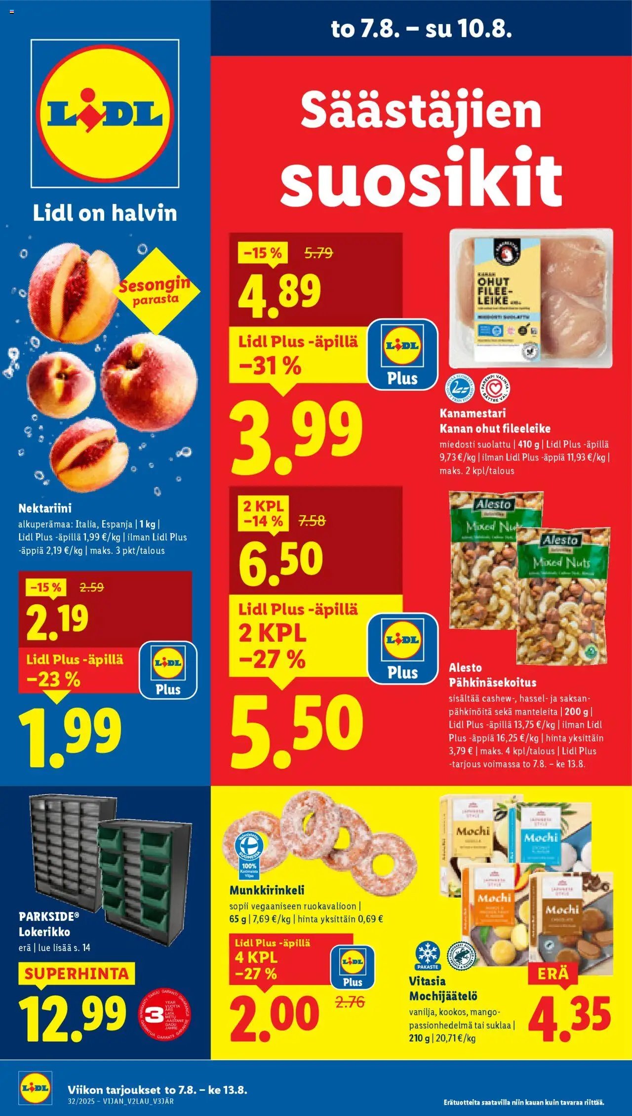 Lidl tarjoukset (2025-08-07 - 2025-08-13)