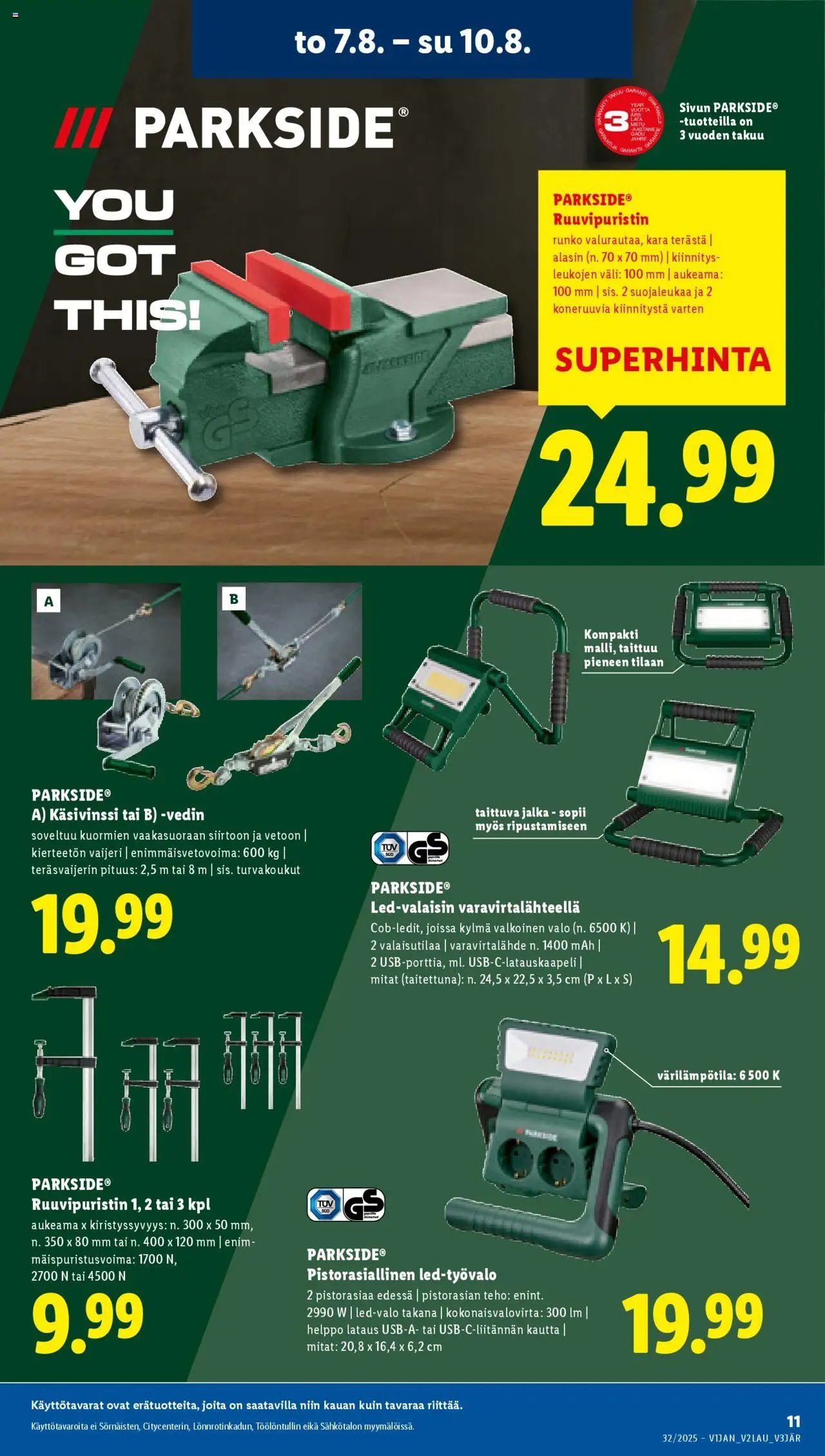 Lidl tarjoukset (2025-08-07 - 2025-08-13)