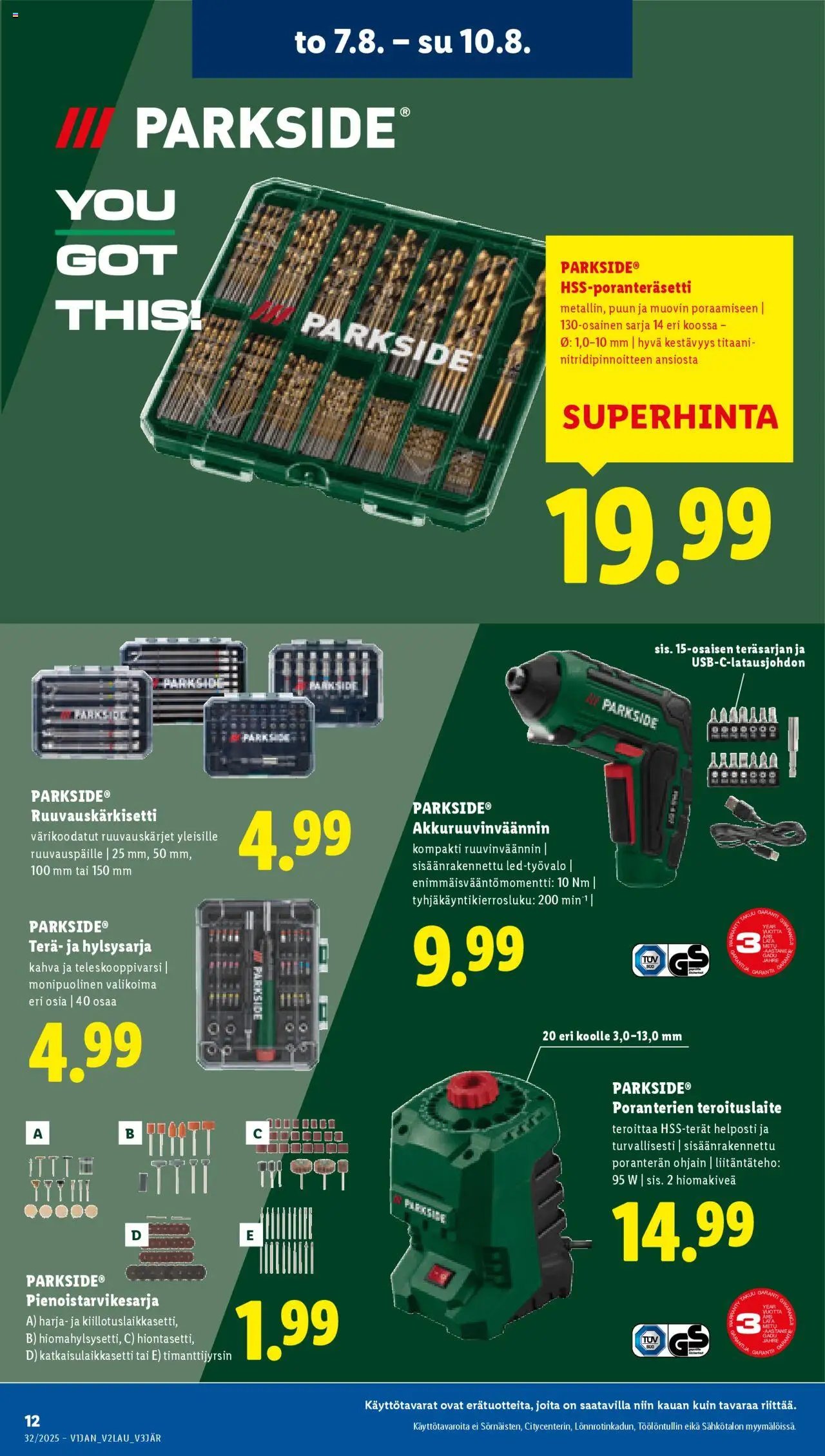 Lidl tarjoukset (2025-08-07 - 2025-08-13)