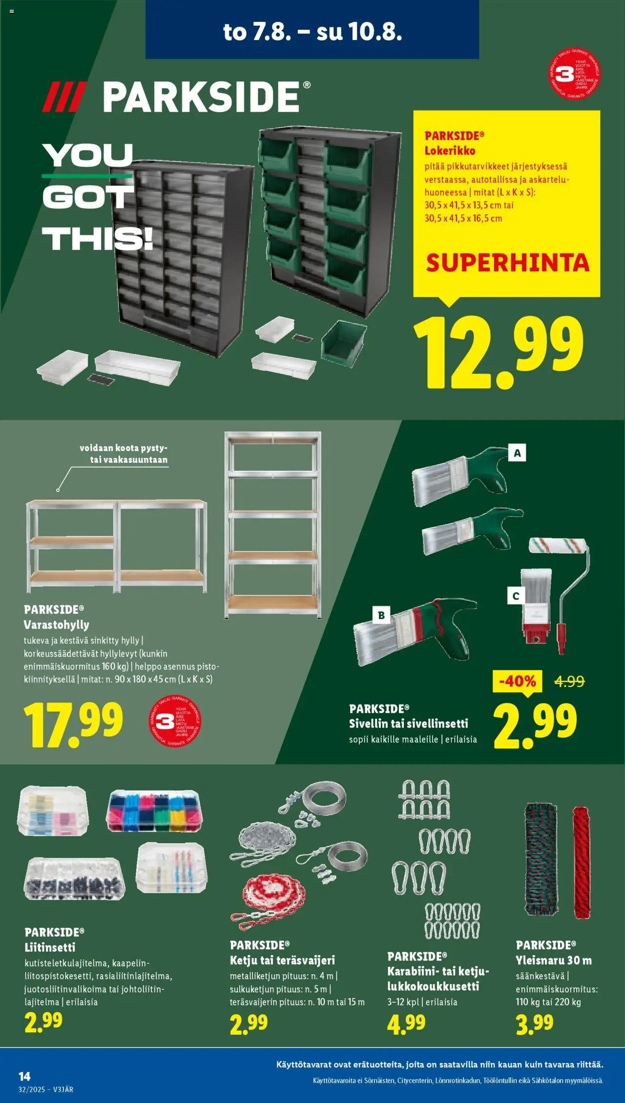 Lidl tarjoukset (2025-08-07 - 2025-08-13)