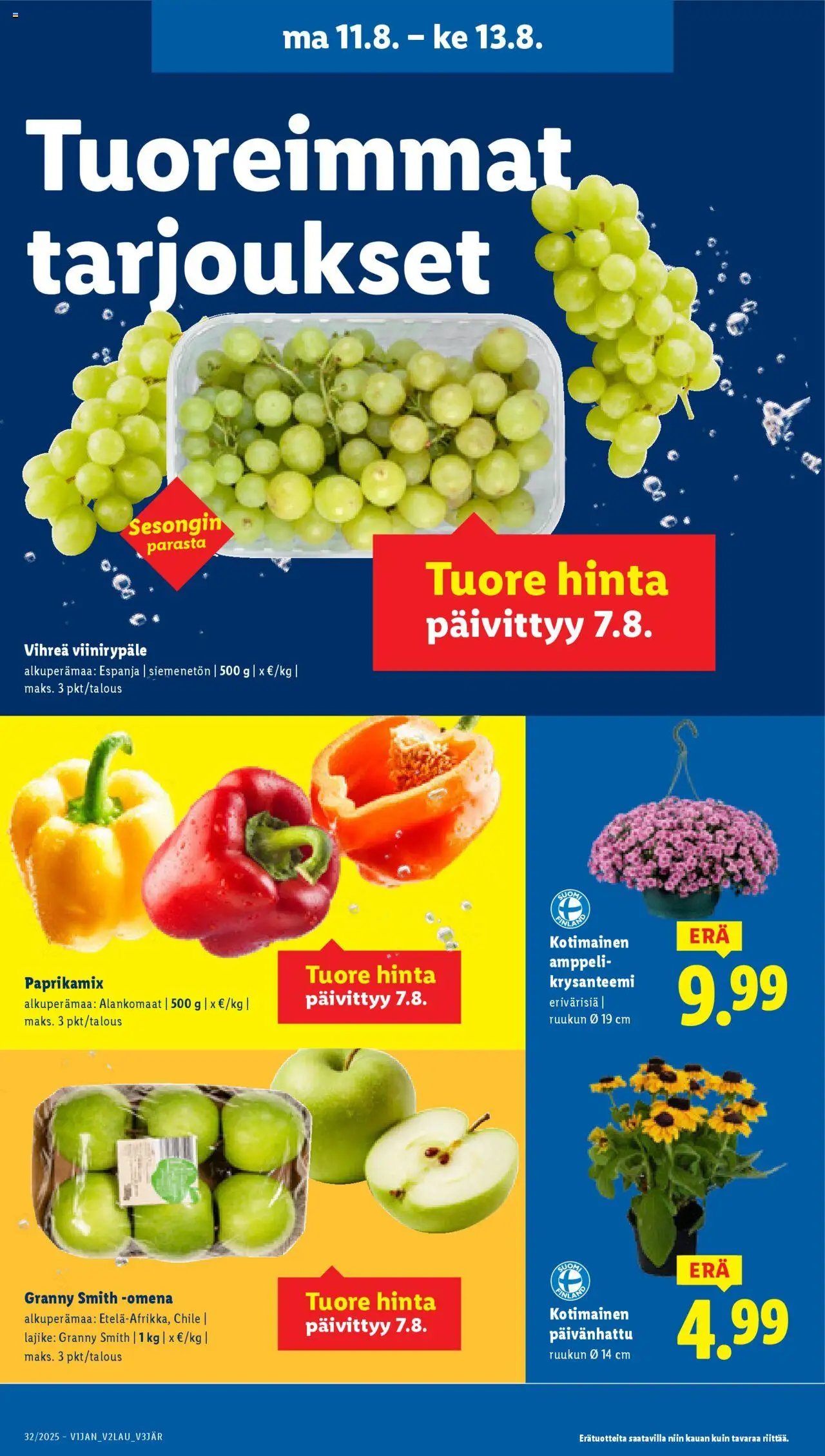 Lidl tarjoukset (2025-08-07 - 2025-08-13)