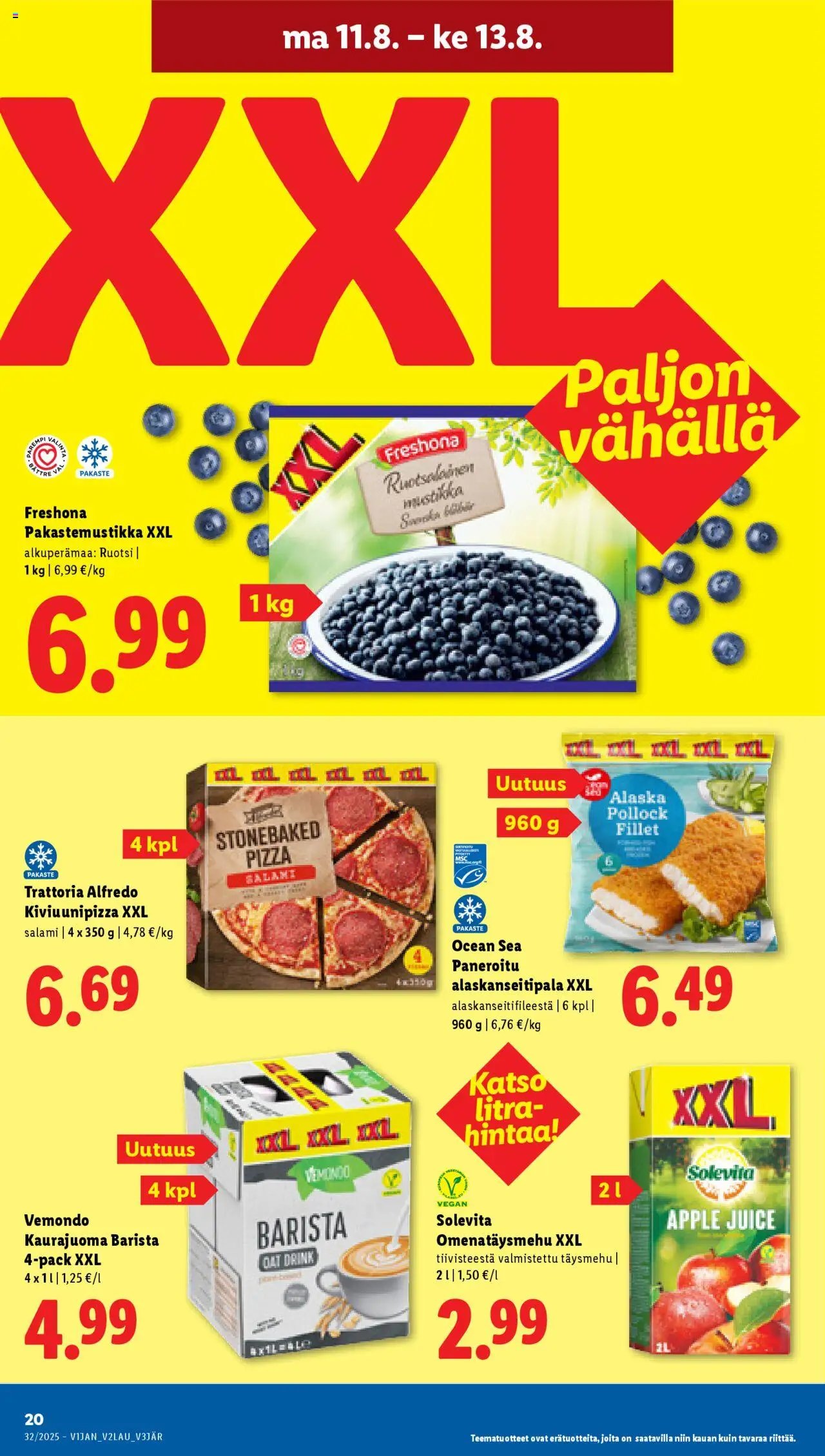 Lidl tarjoukset (2025-08-07 - 2025-08-13)