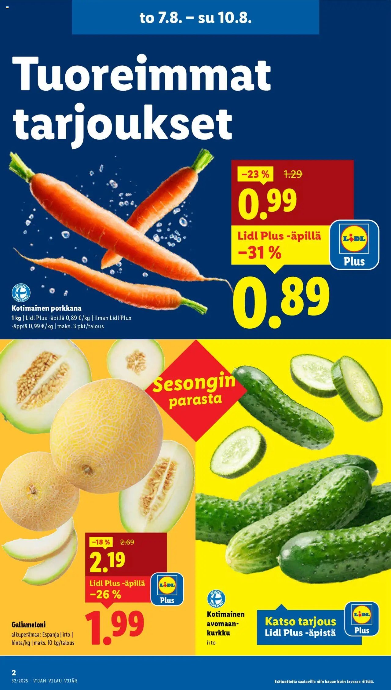 Lidl tarjoukset (2025-08-07 - 2025-08-13)