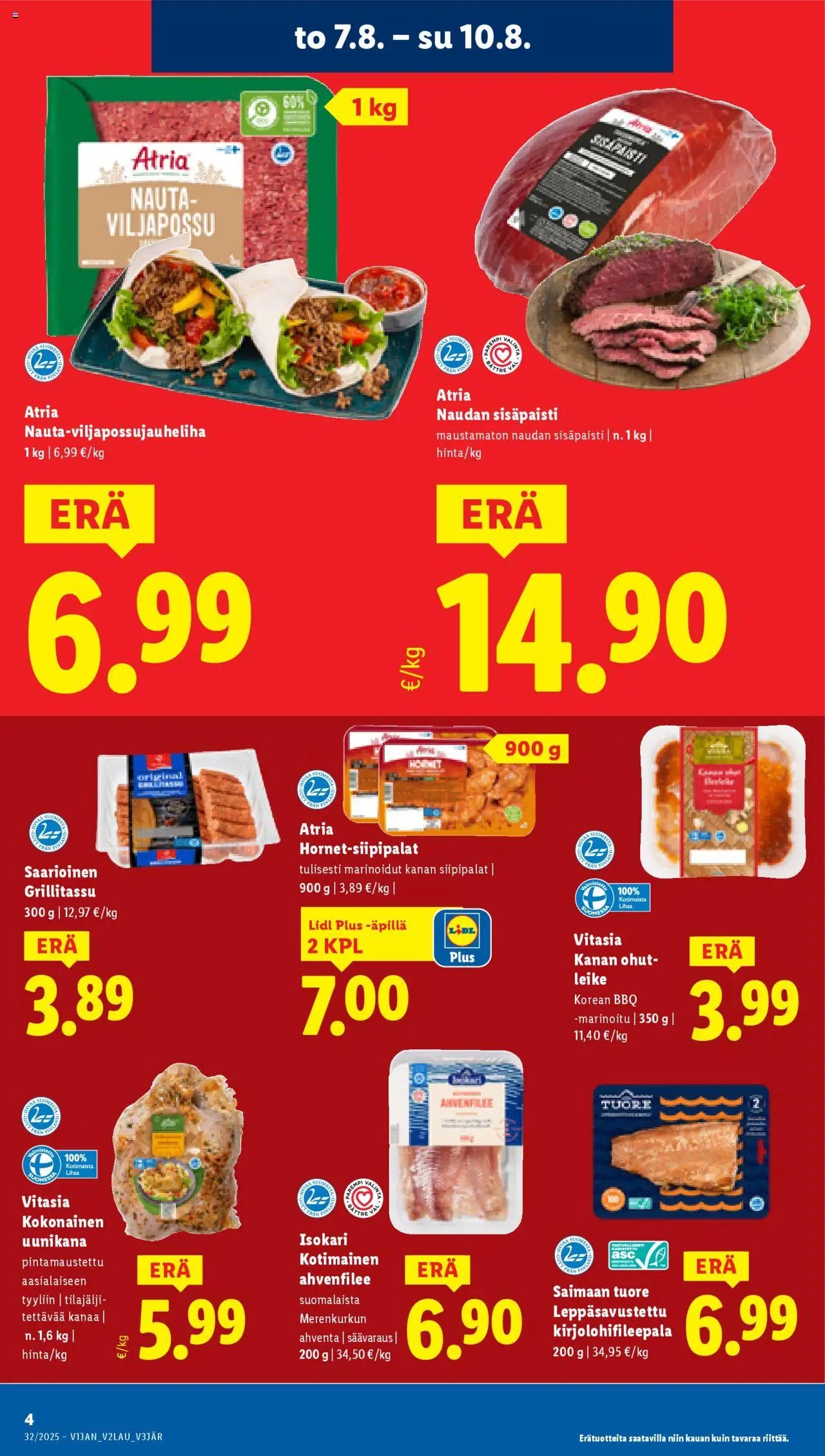 Lidl tarjoukset (2025-08-07 - 2025-08-13)