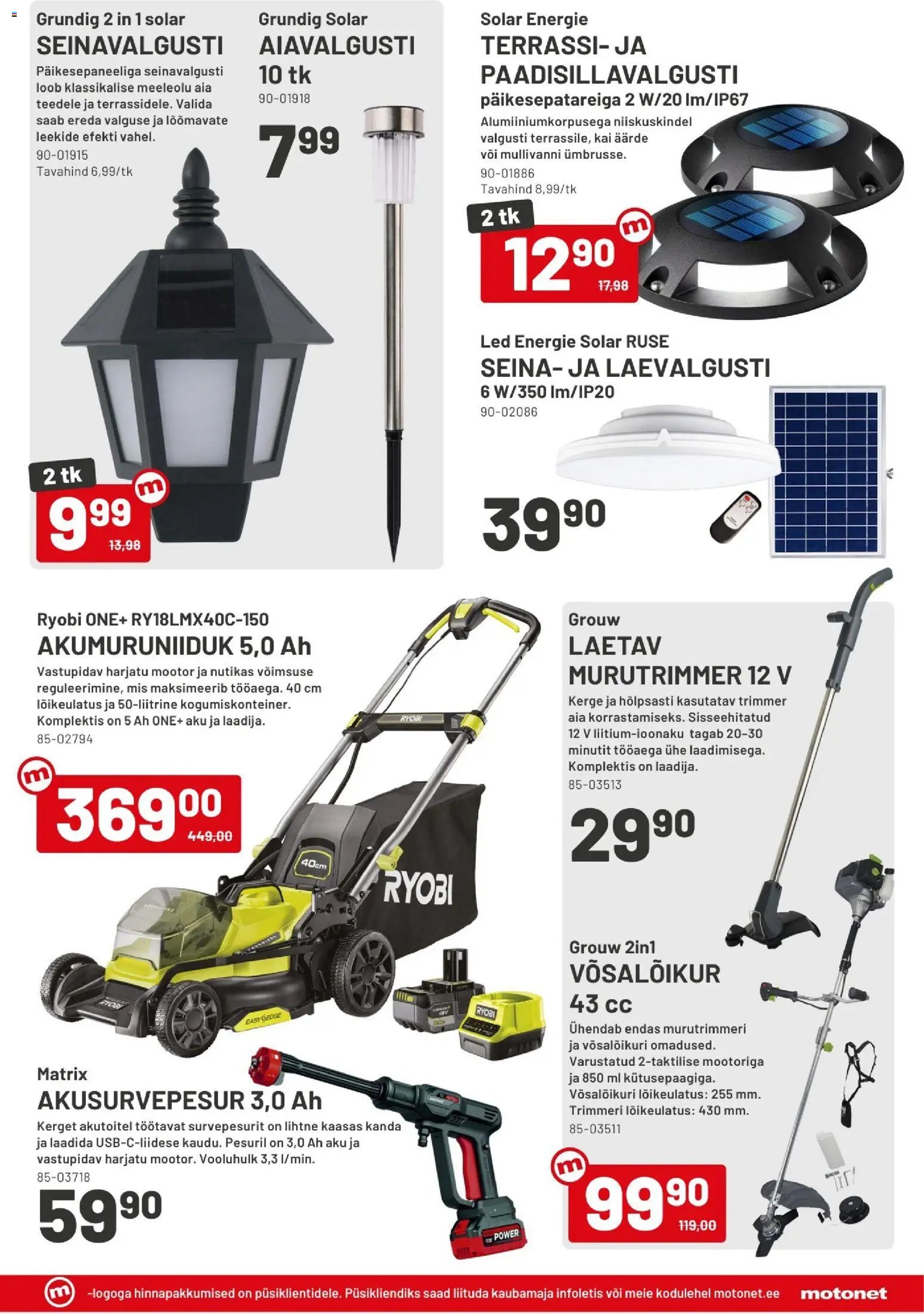 Motonet tarjoukset