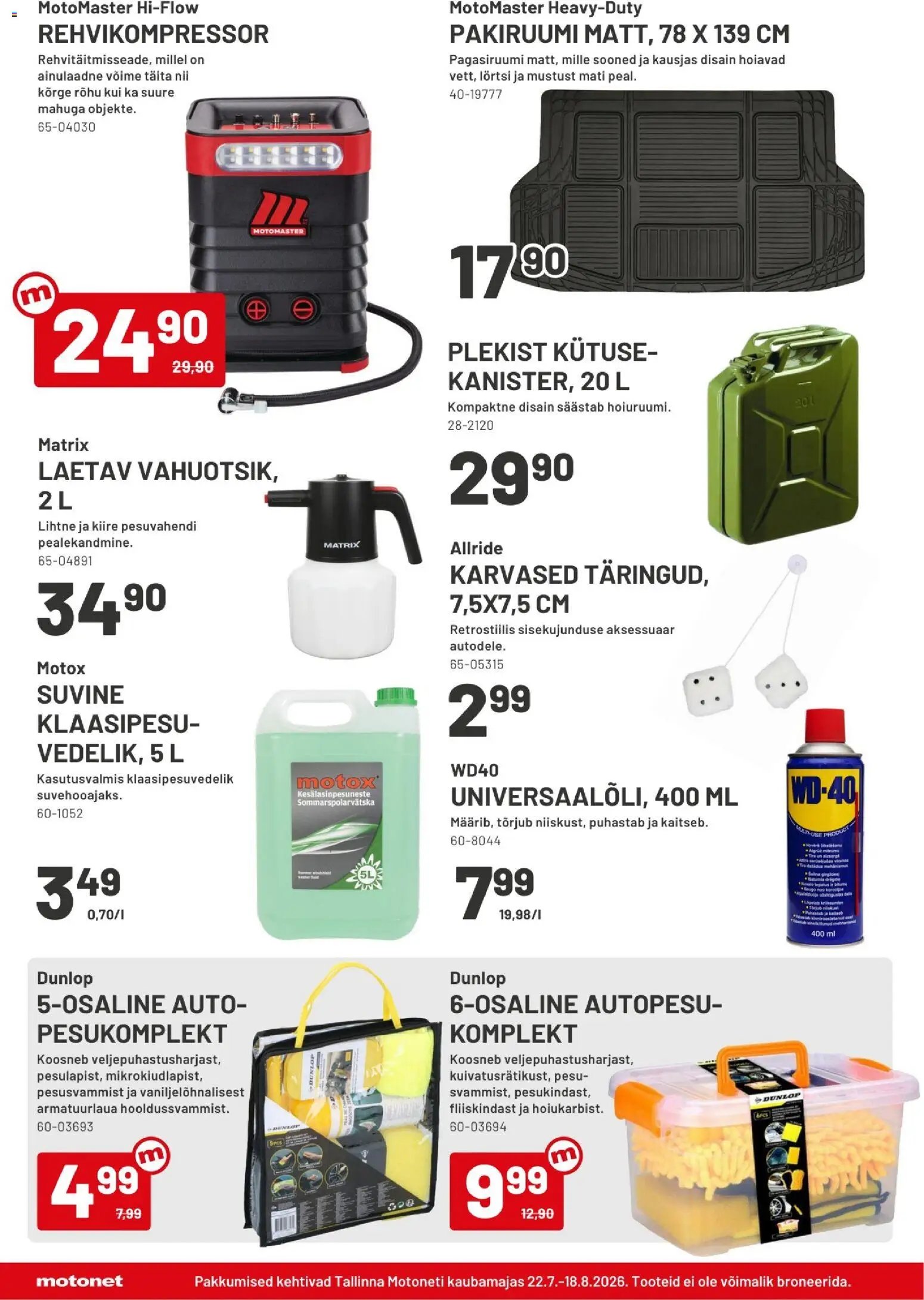 Motonet tarjoukset
