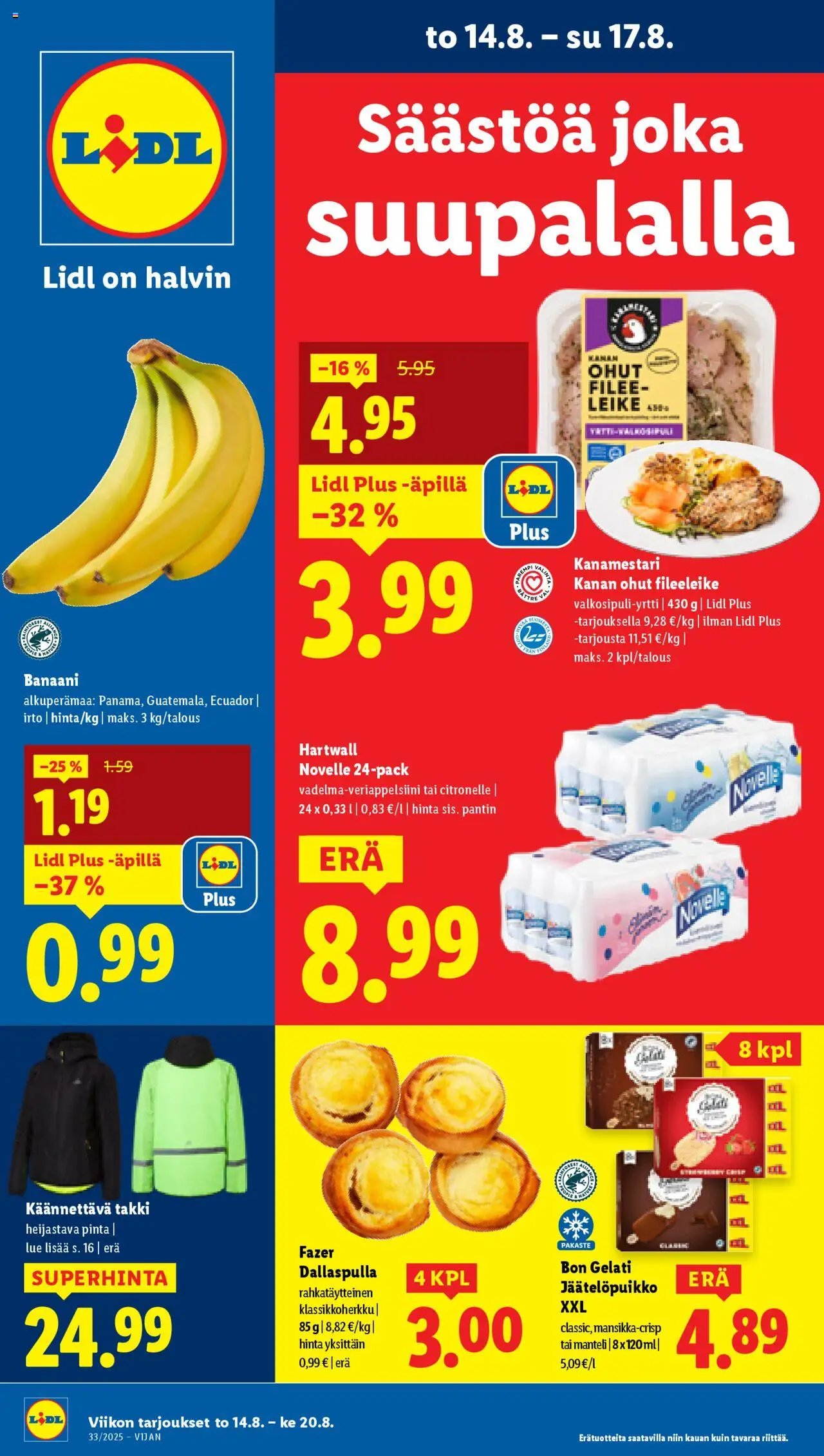 Lidl tarjoukset - Rovaniemi (2025-08-14 - 2025-08-20)