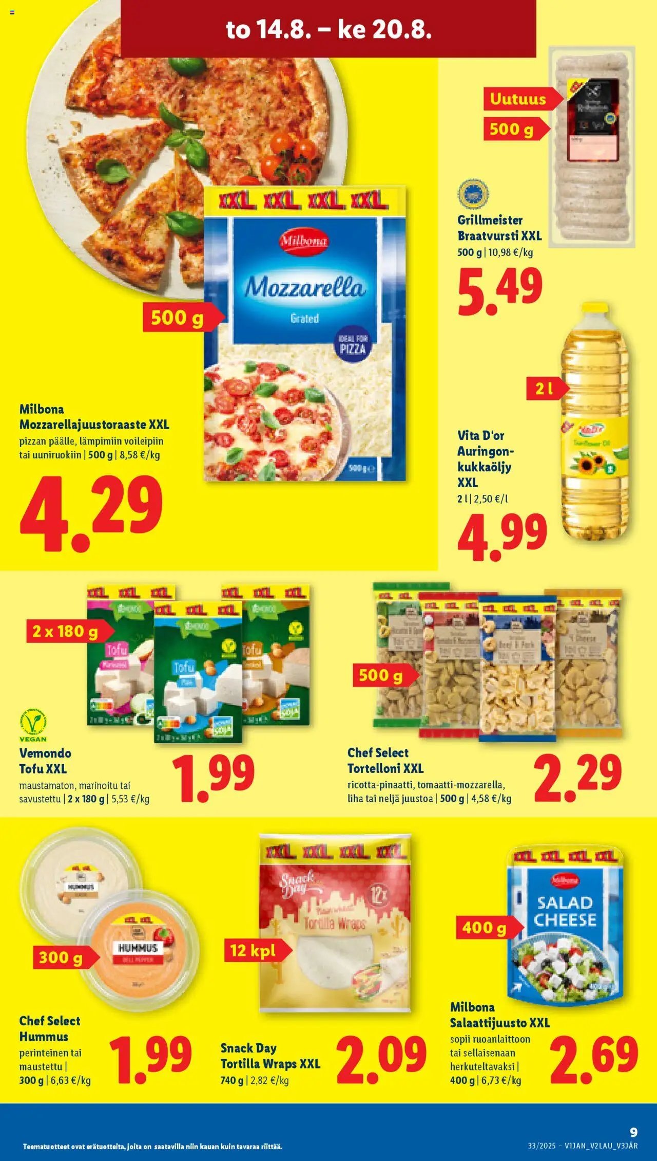 Lidl tarjoukset - Rovaniemi (2025-08-14 - 2025-08-20)
