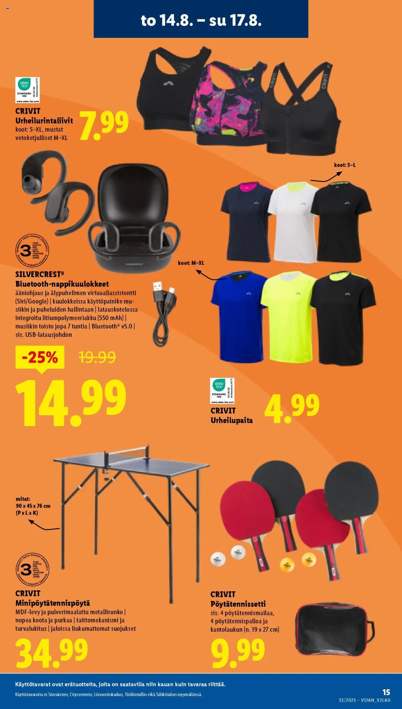 Lidl tarjoukset - Rovaniemi (2025-08-14 - 2025-08-20)