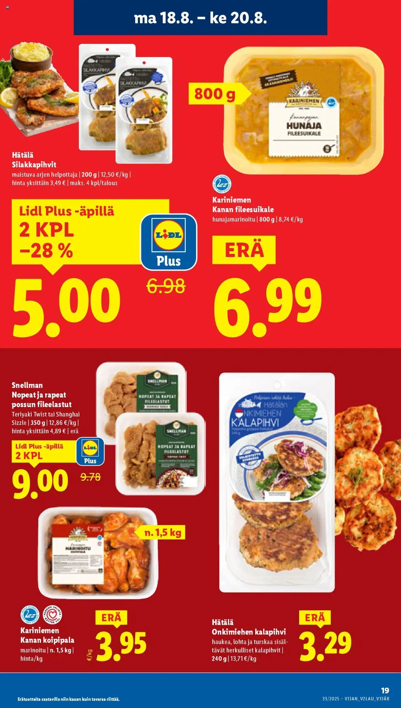 Lidl tarjoukset - Rovaniemi (2025-08-14 - 2025-08-20)