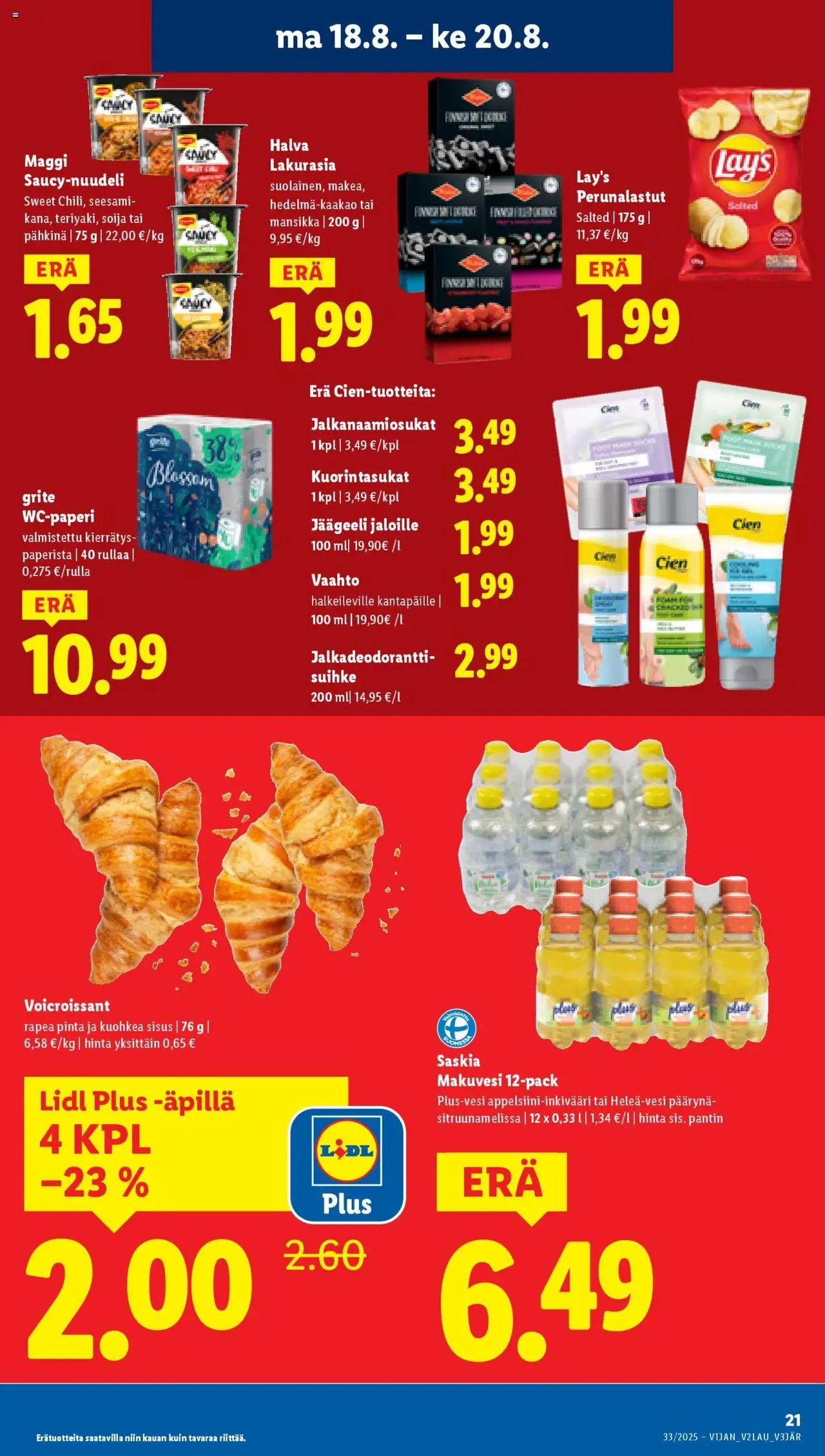 Lidl tarjoukset - Rovaniemi (2025-08-14 - 2025-08-20)