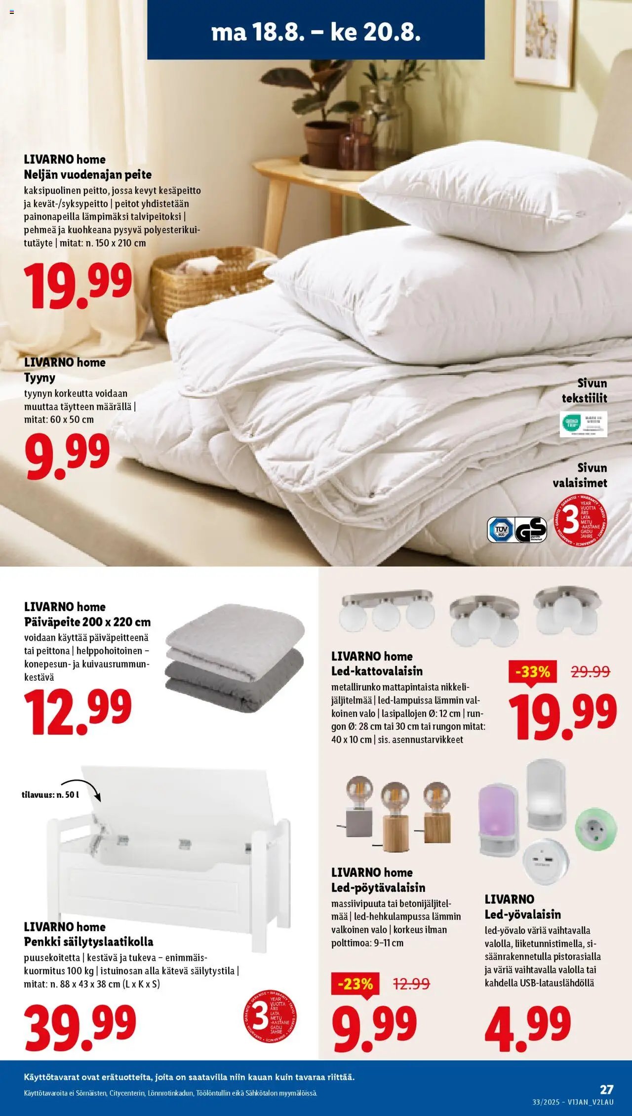 Lidl tarjoukset - Rovaniemi (2025-08-14 - 2025-08-20)