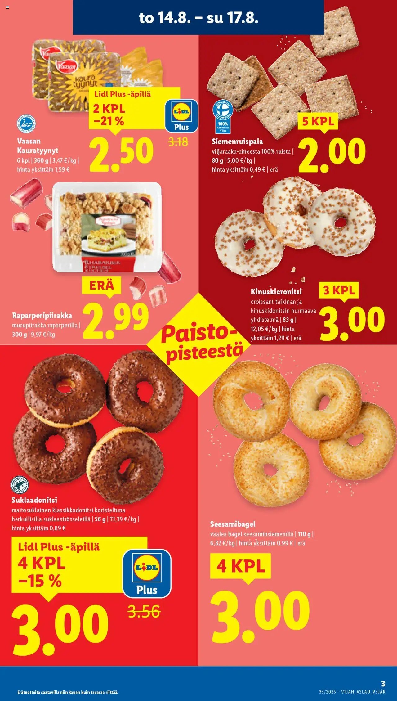 Lidl tarjoukset - Rovaniemi (2025-08-14 - 2025-08-20)
