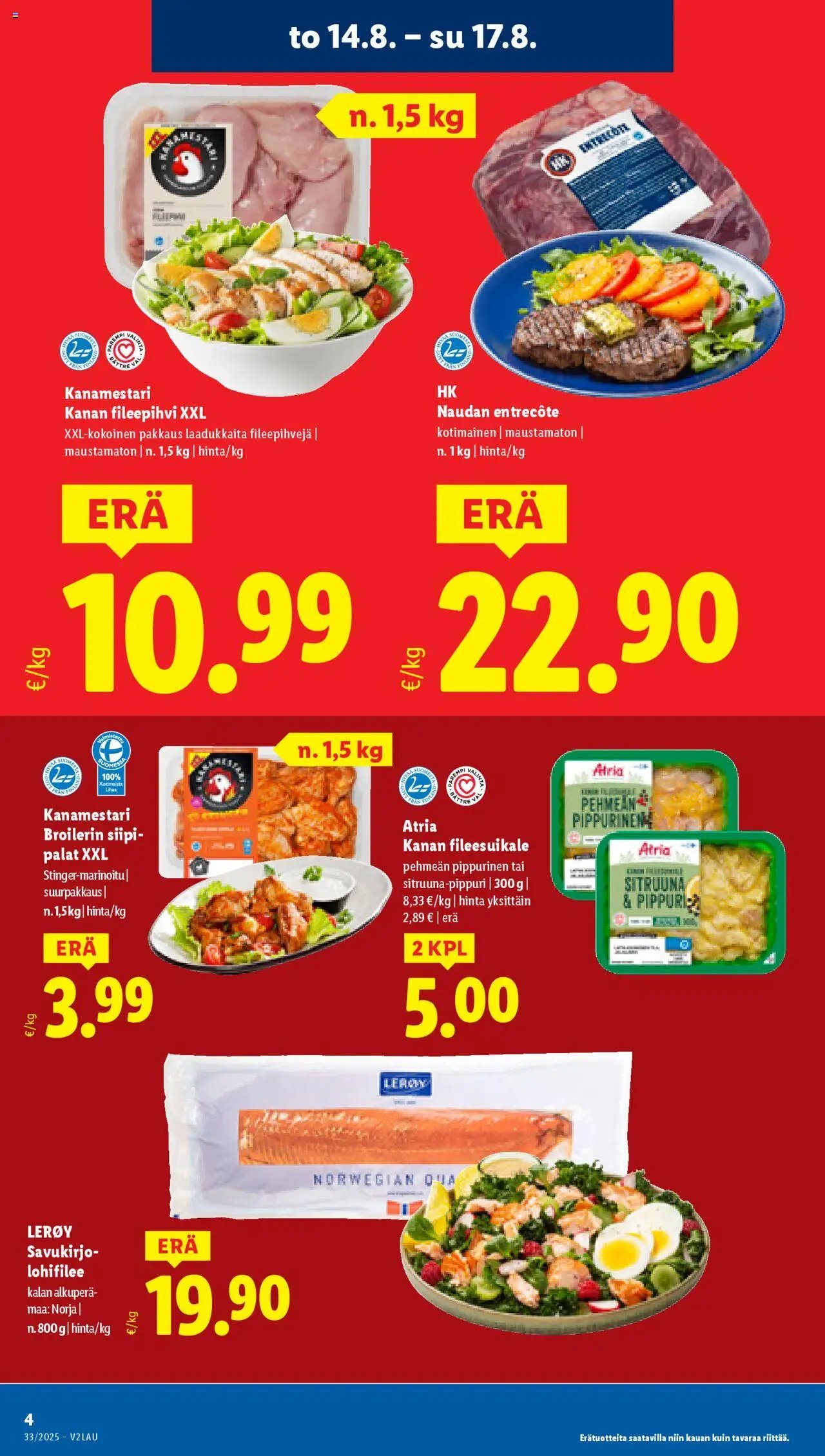 Lidl tarjoukset - Rovaniemi (2025-08-14 - 2025-08-20)