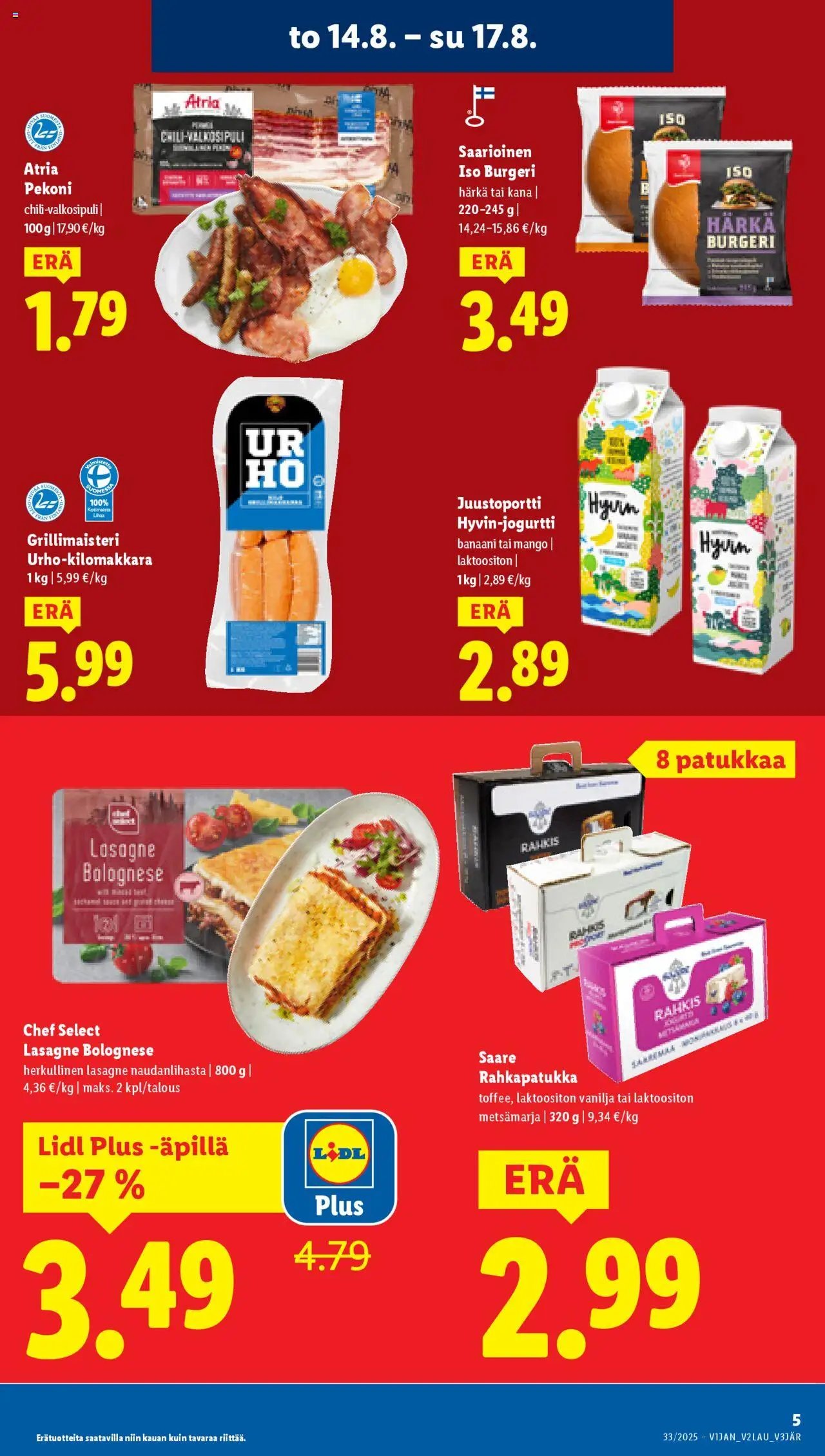 Lidl tarjoukset - Rovaniemi (2025-08-14 - 2025-08-20)