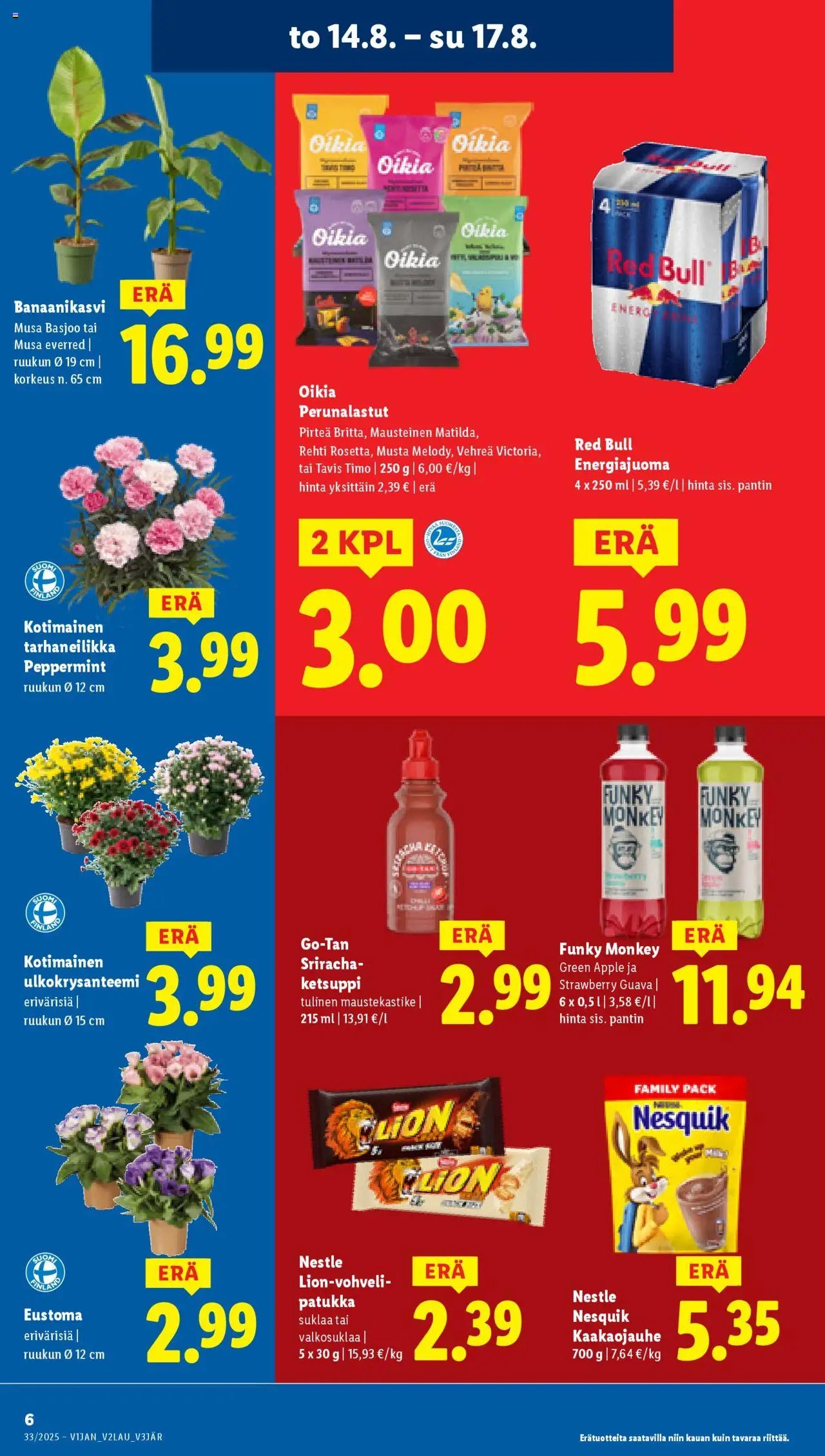 Lidl tarjoukset - Rovaniemi (2025-08-14 - 2025-08-20)