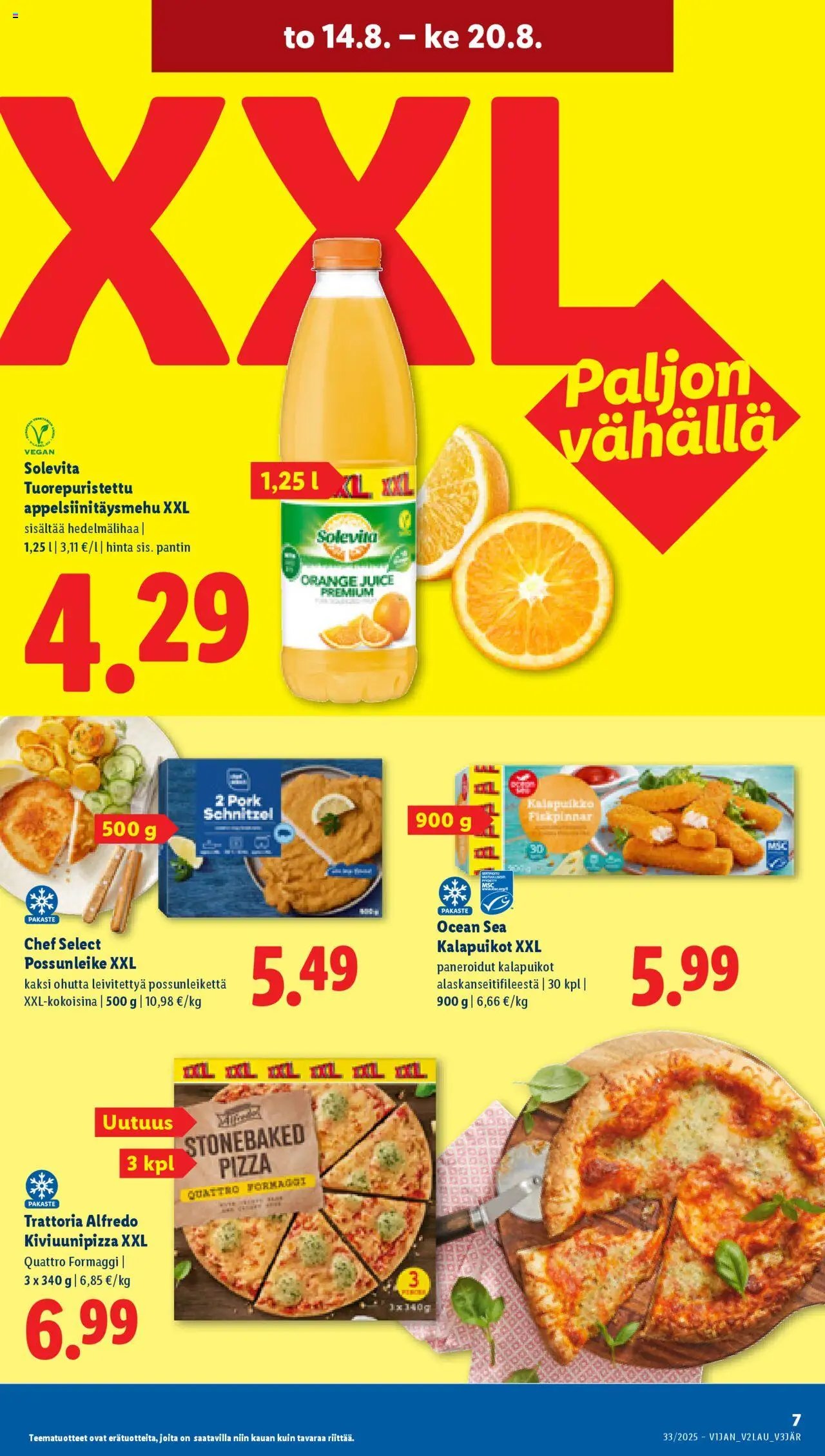 Lidl tarjoukset - Rovaniemi (2025-08-14 - 2025-08-20)