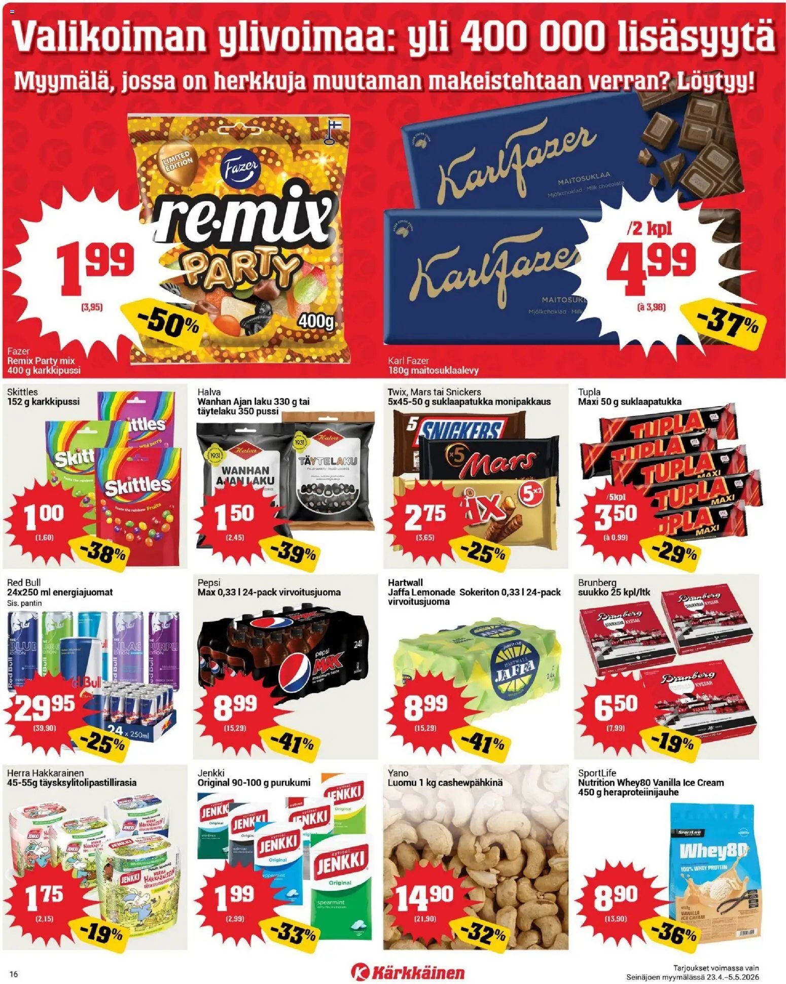 Kärkkäinen tarjoukset - Seinäjoen alue