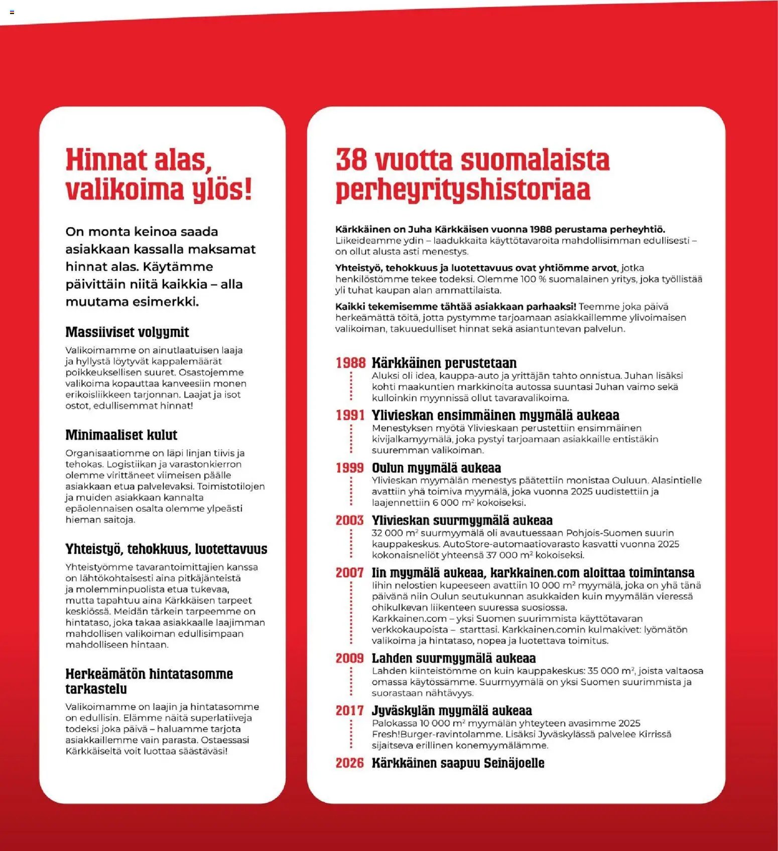 Kärkkäinen tarjoukset - Seinäjoen alue