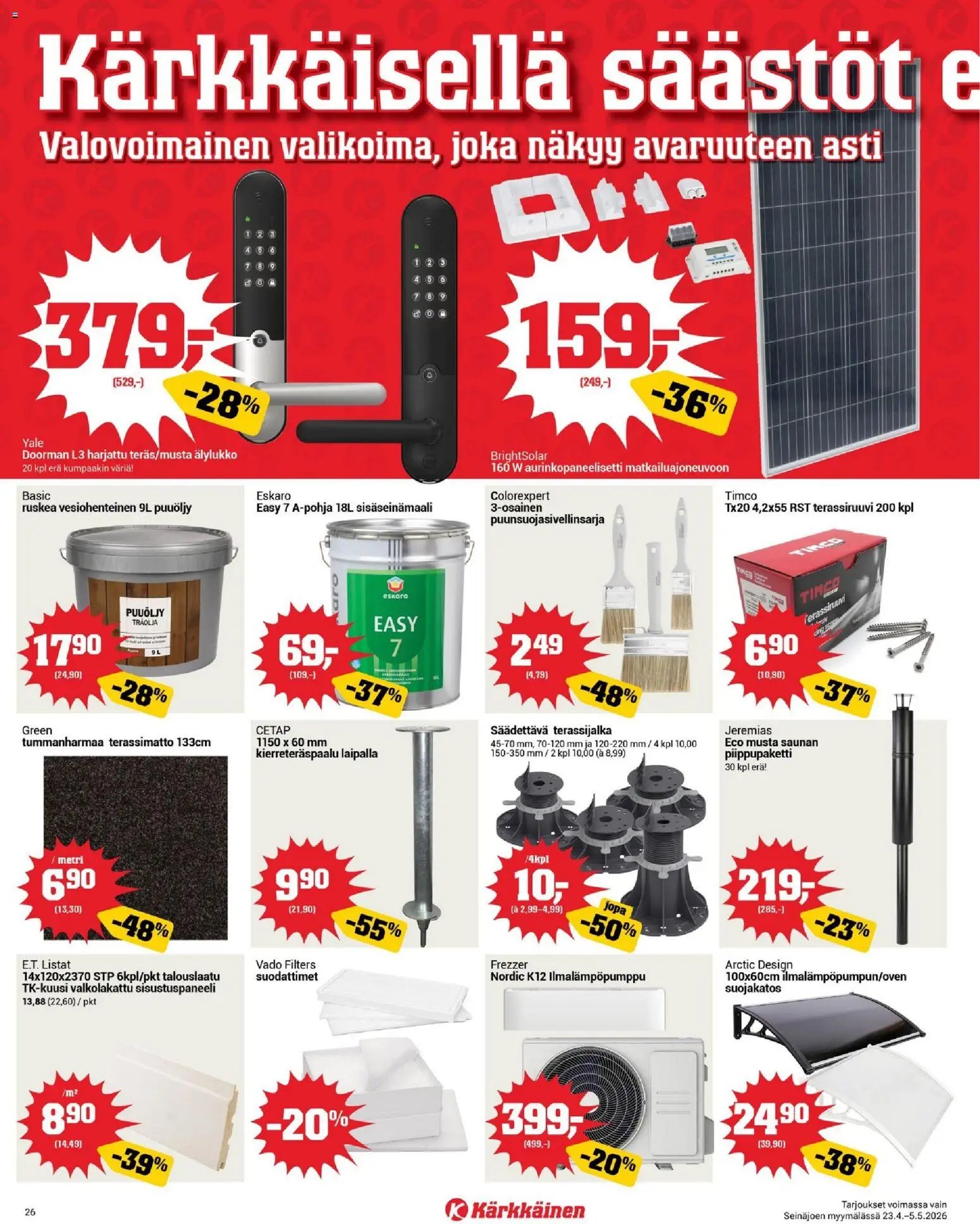 Kärkkäinen tarjoukset - Seinäjoen alue