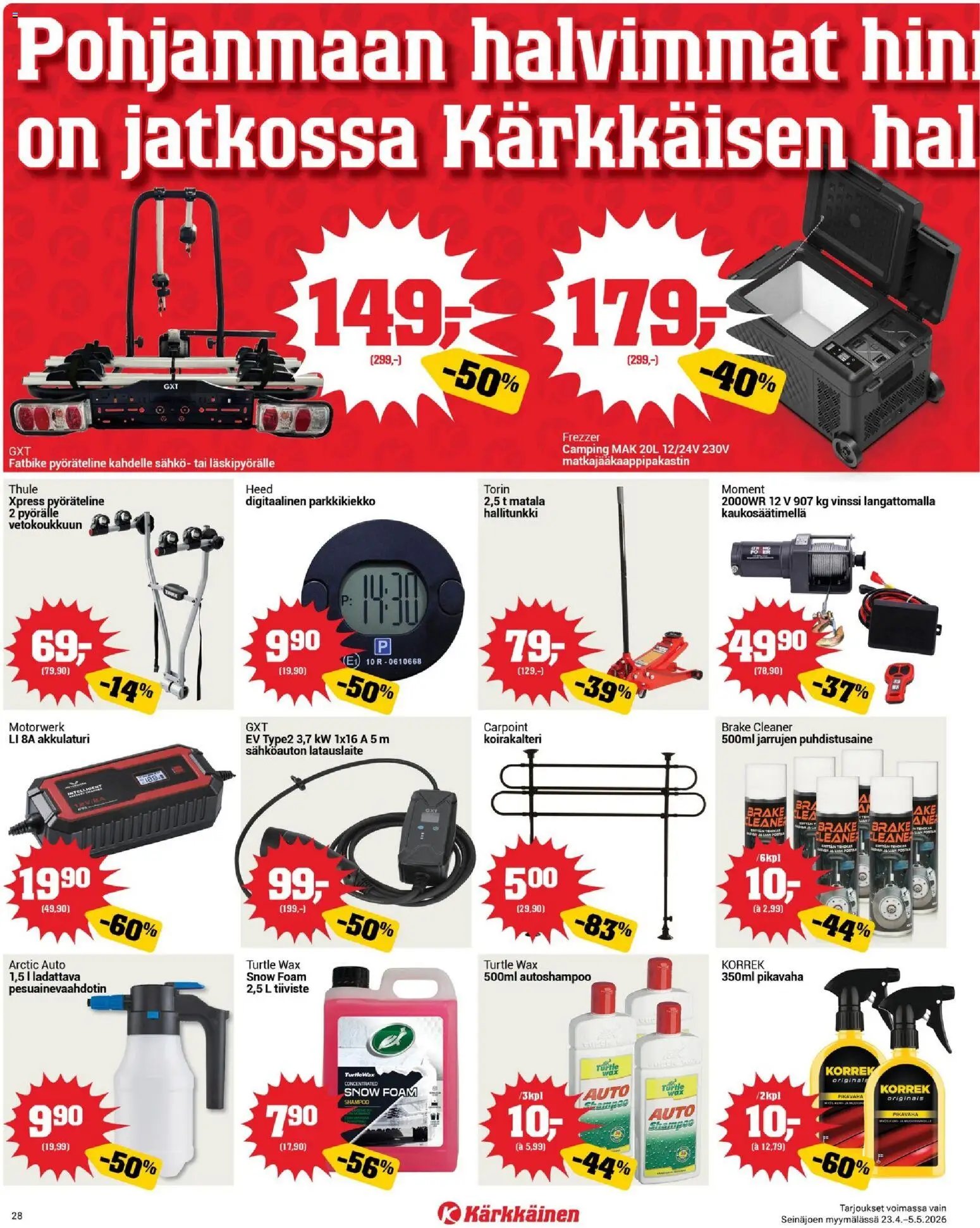 Kärkkäinen tarjoukset - Seinäjoen alue