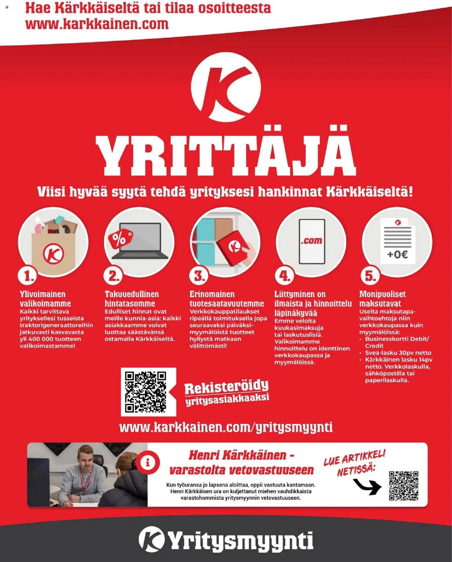Kärkkäinen tarjoukset - Seinäjoen alue